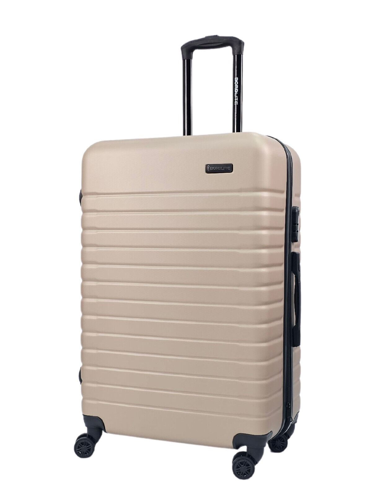 Lightweight Gold Hard Shell ABS Suitcase Set Luggage Travel Trolley Cabin Cases