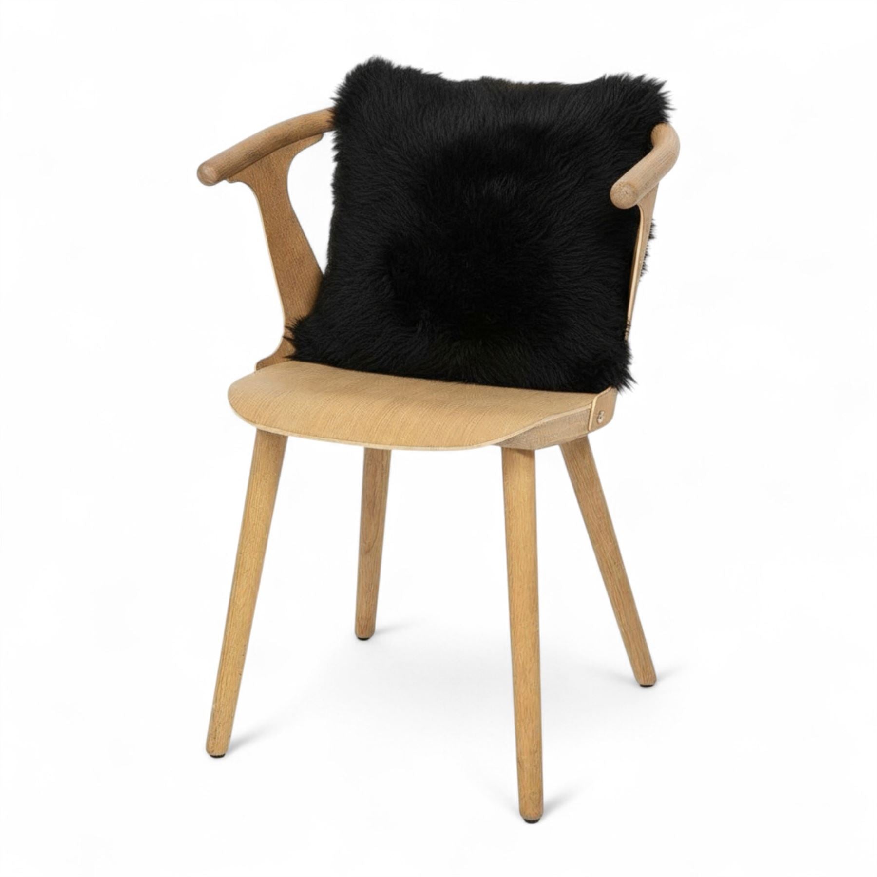 Genuine Sheepskin 40x40cm Real Wool Single Sided Cushion