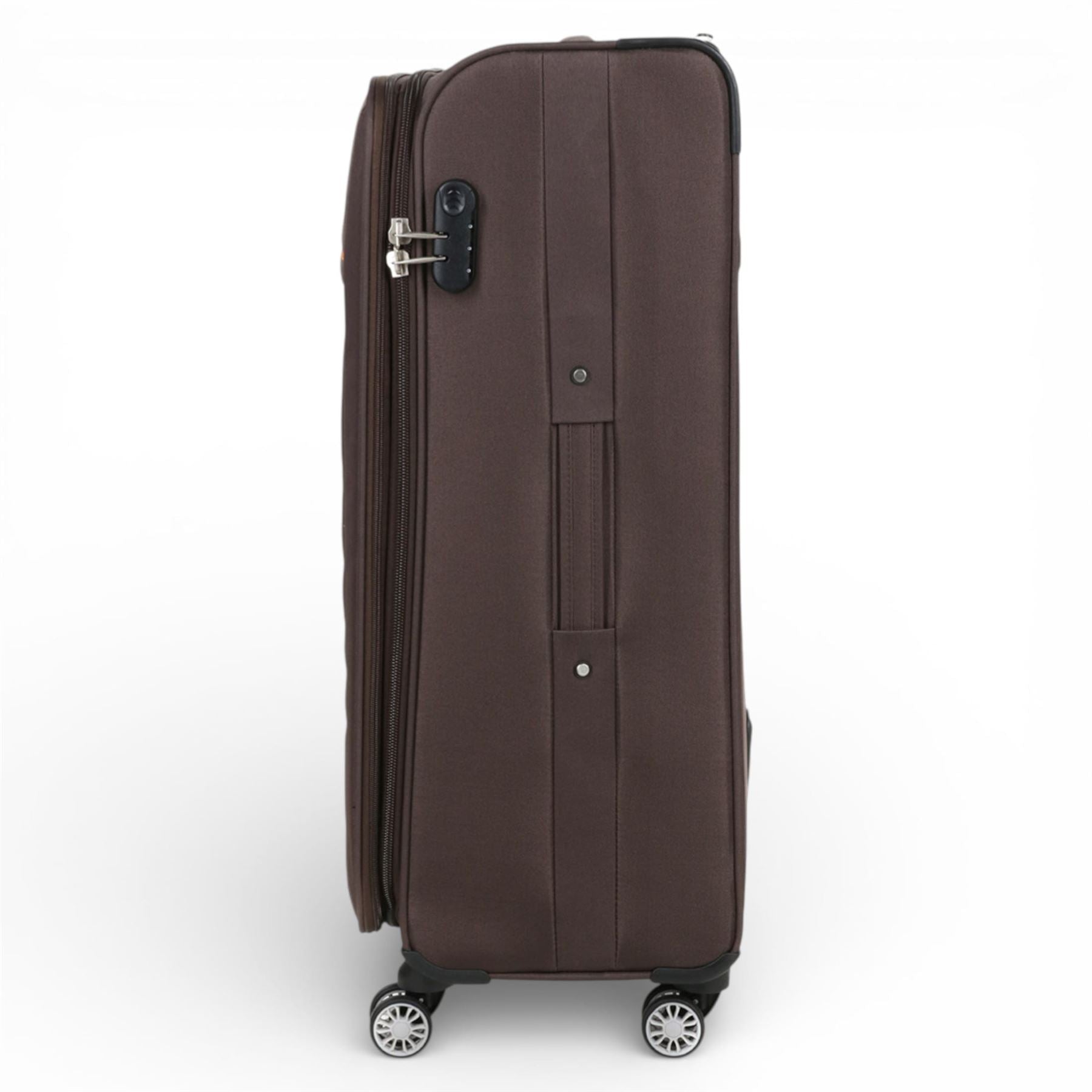 Carrollton Large Soft Shell Suitcase in Brown