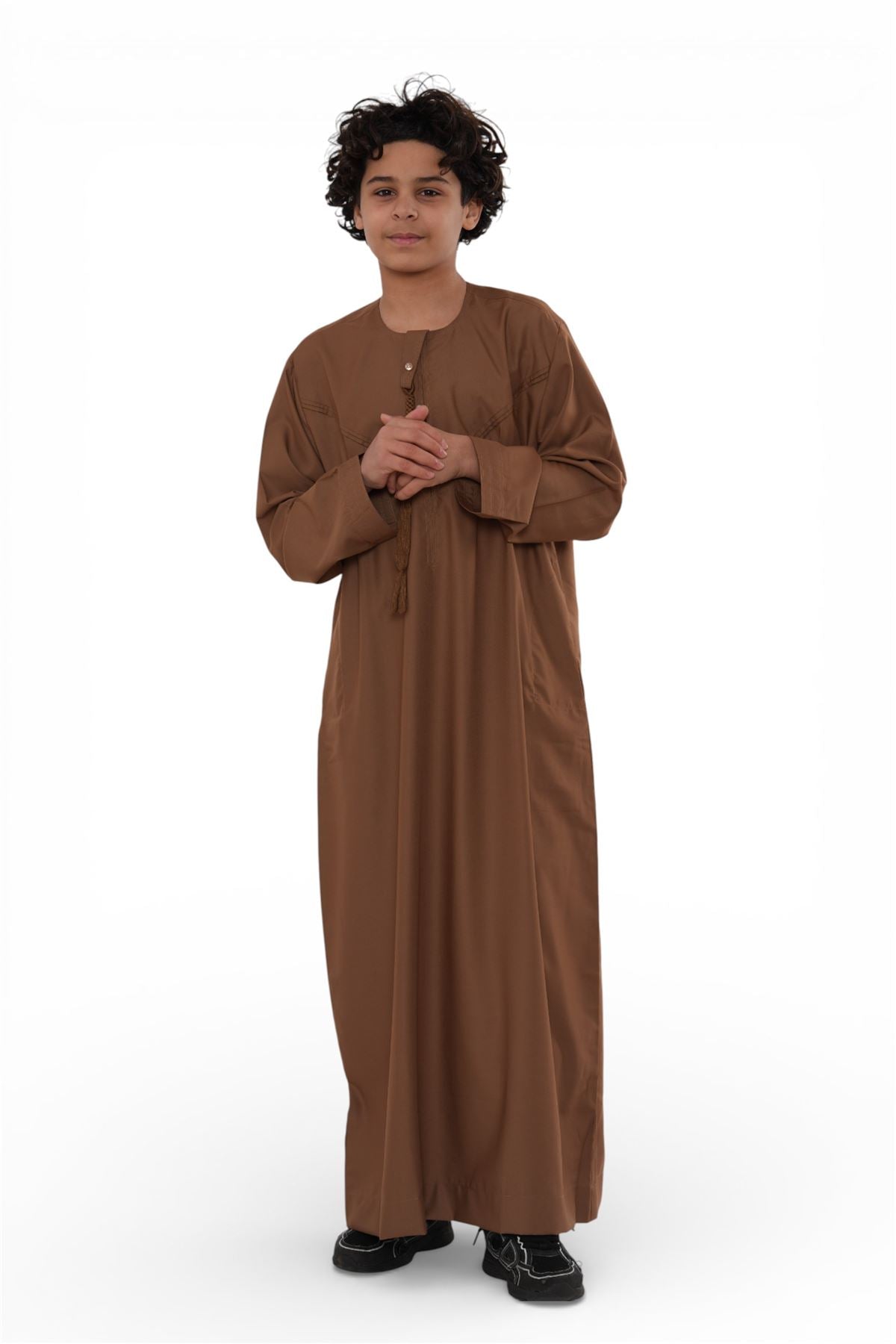 Kids Boys Eid Moroccan Jubba Robe Djellaba Ramadan Eid Thobe - K-HM11