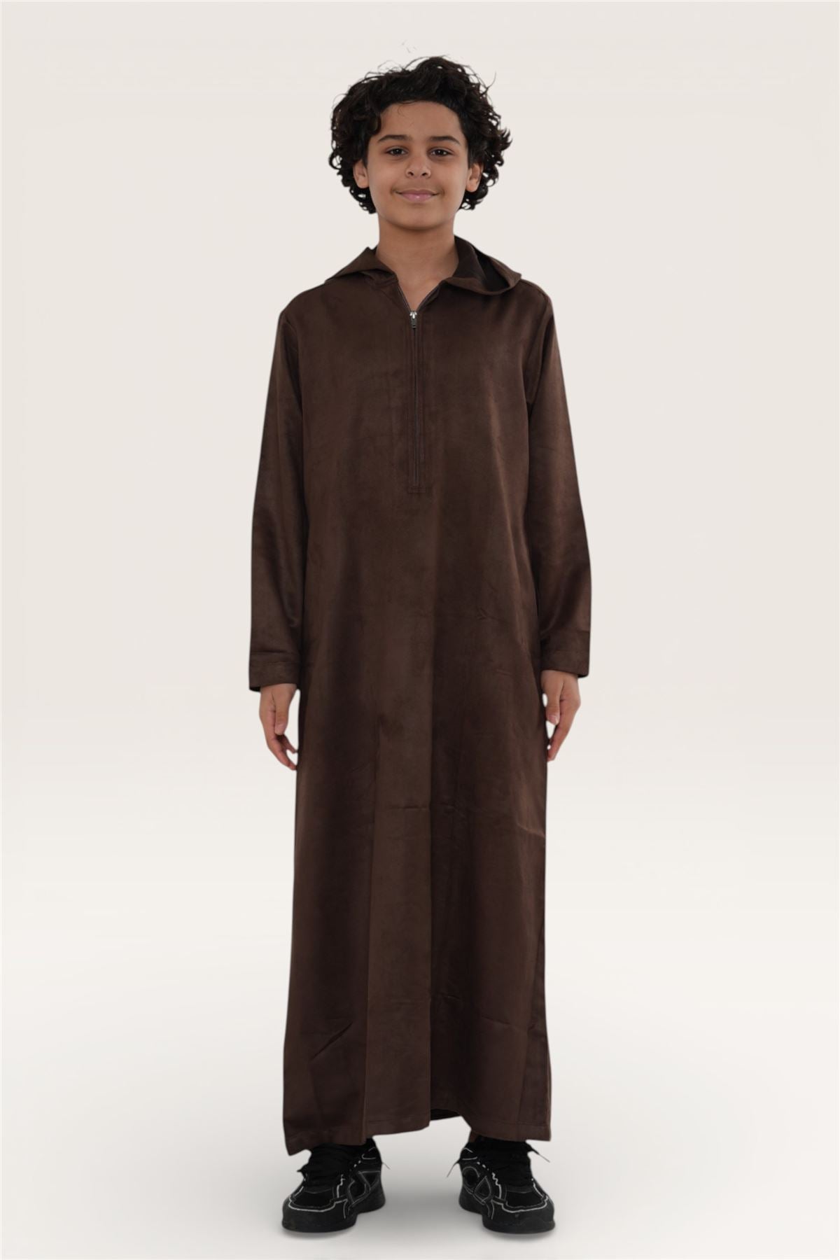 Kids Boys Hooded Eid Moroccan Jubba Robe Ramadan Eid Thobe - K-HM12