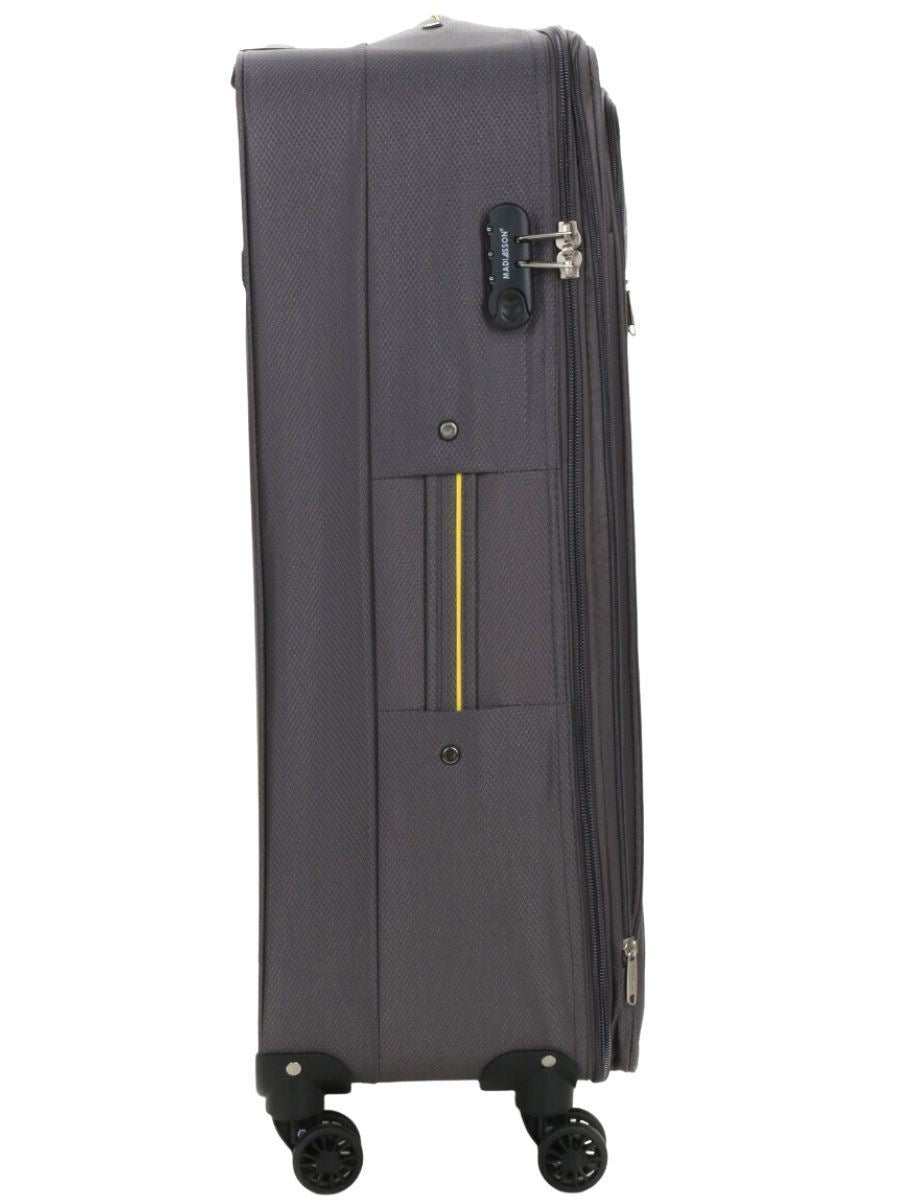 Calera Large Soft Shell Suitcase in Grey