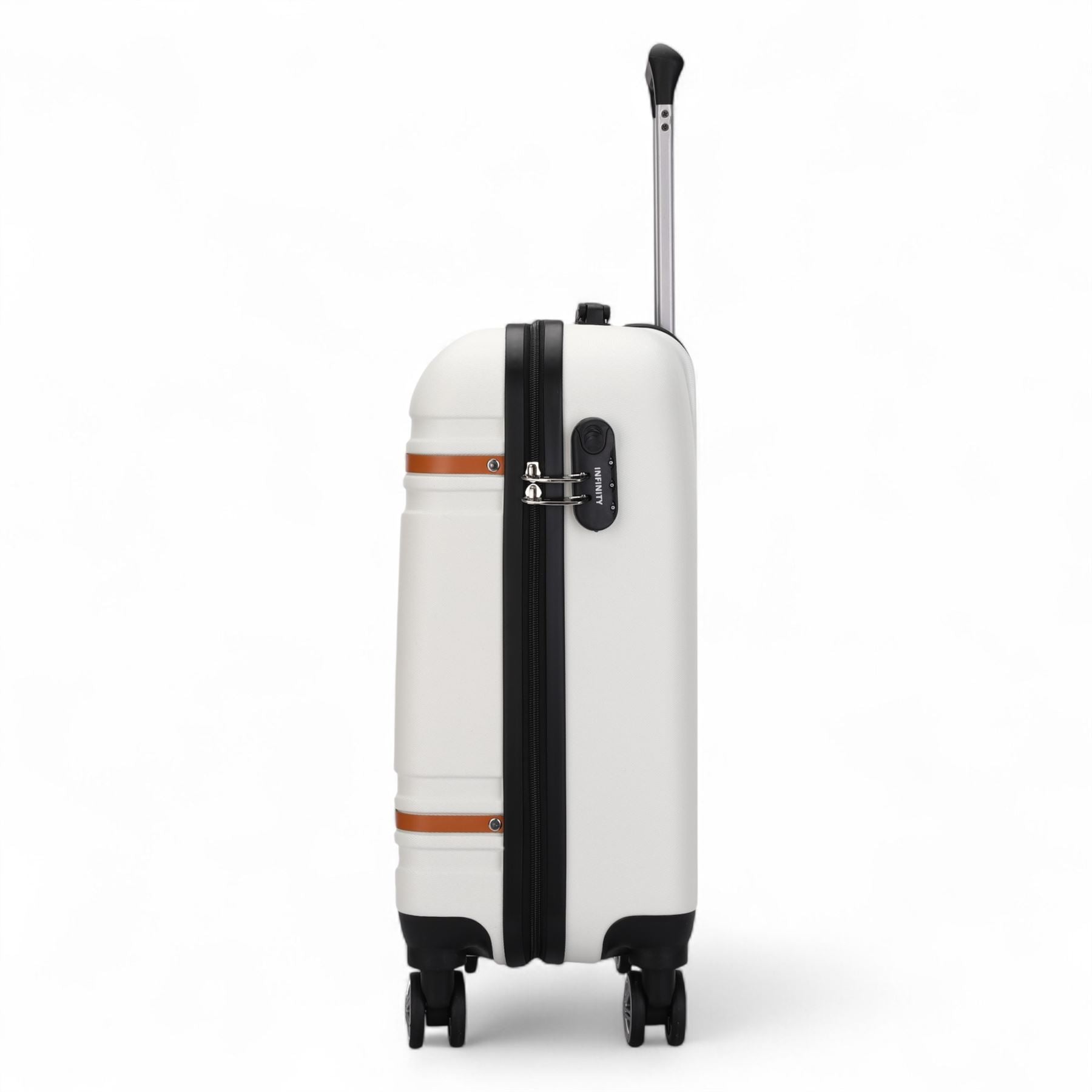 Calgary Cabin Hard Shell Suitcase in Cream White