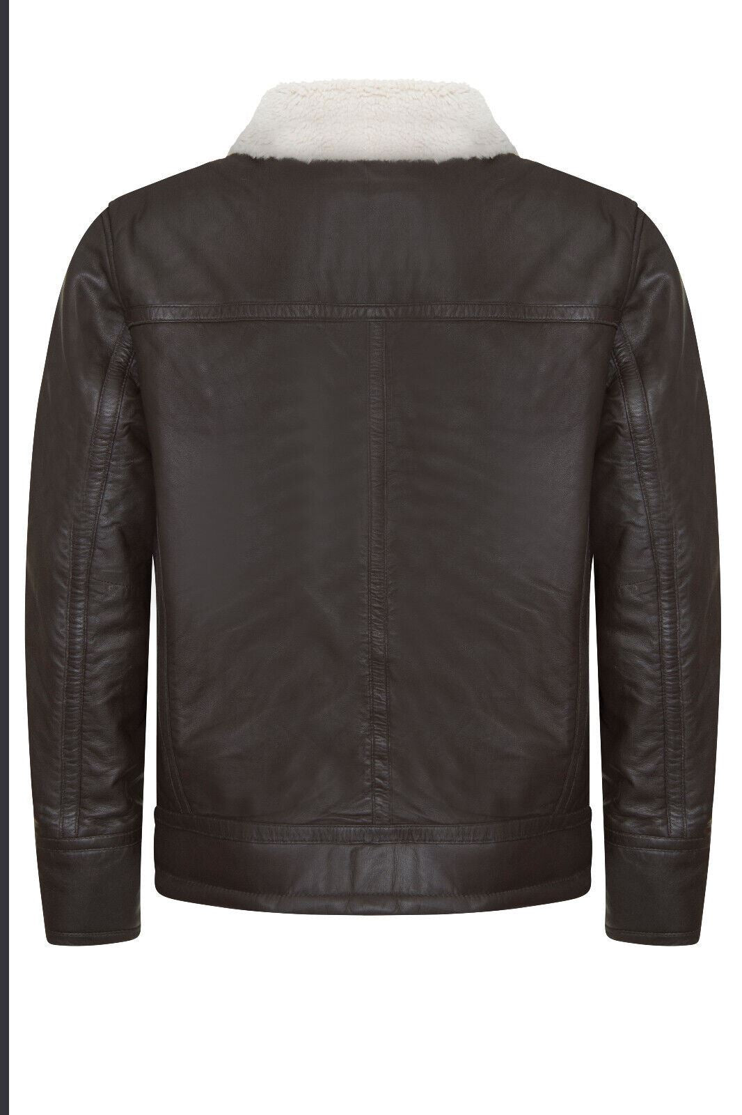 Mens Quilted Leather Biker Jacket - Thaxted