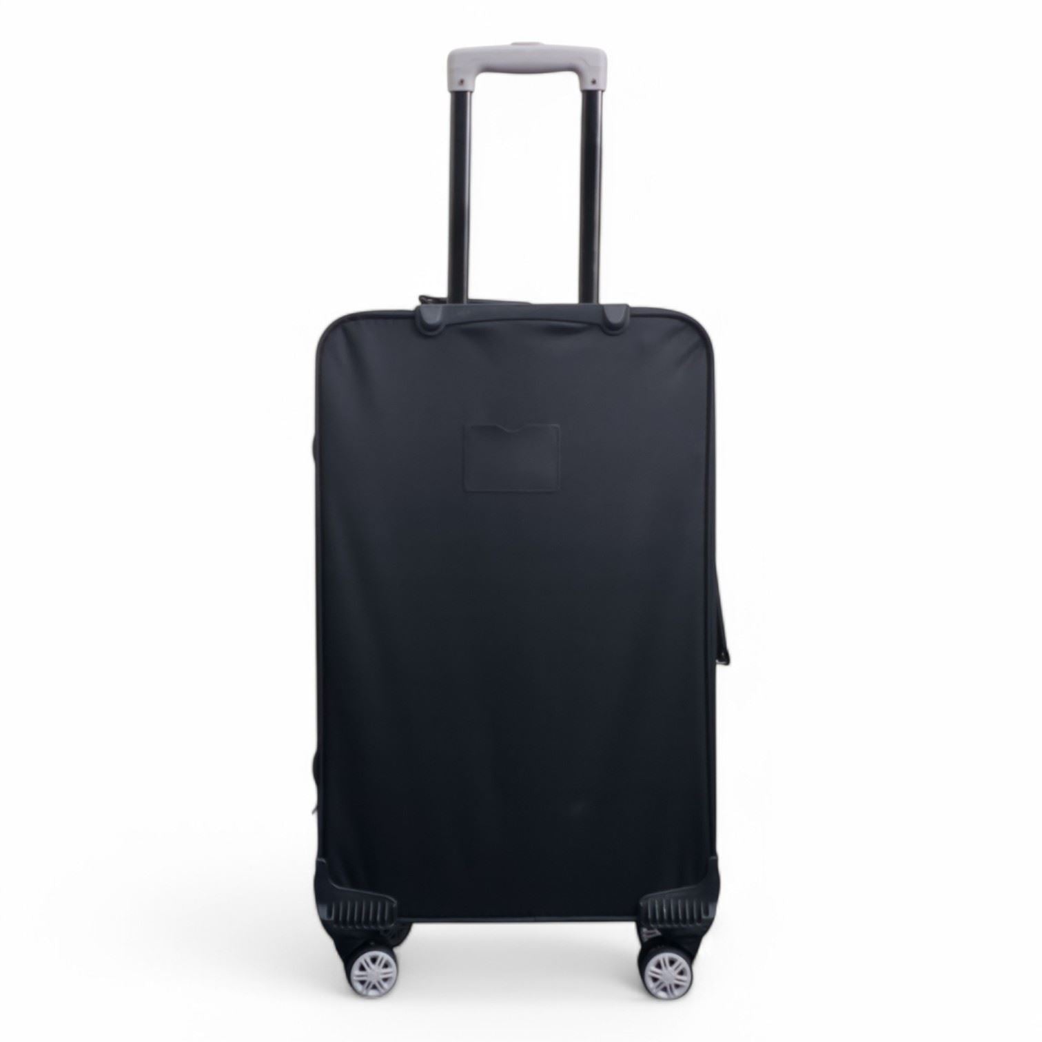 Handa Medium Soft Shell Suitcase in Black