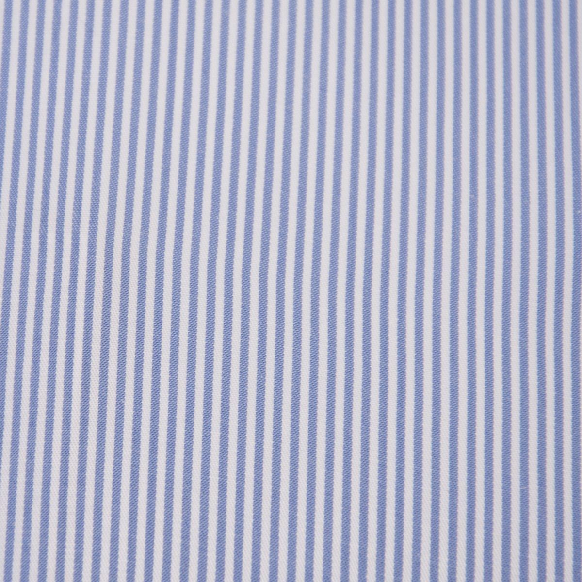 Mens Peaky Blinders Removable Collar Nehru Light Blue Striped Collarless Shirt