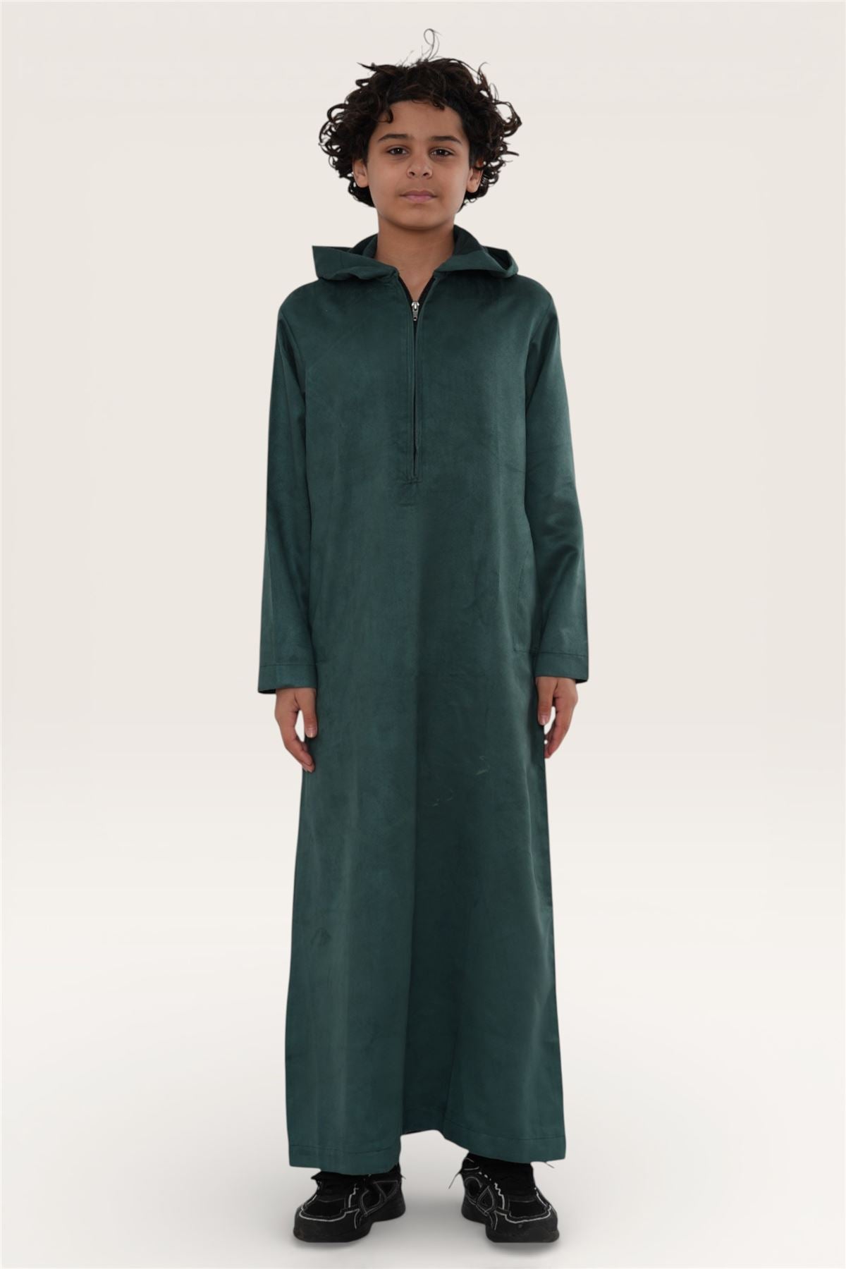 Kids Boys Hooded Eid Moroccan Jubba Robe Ramadan Eid Thobe - K-HM12