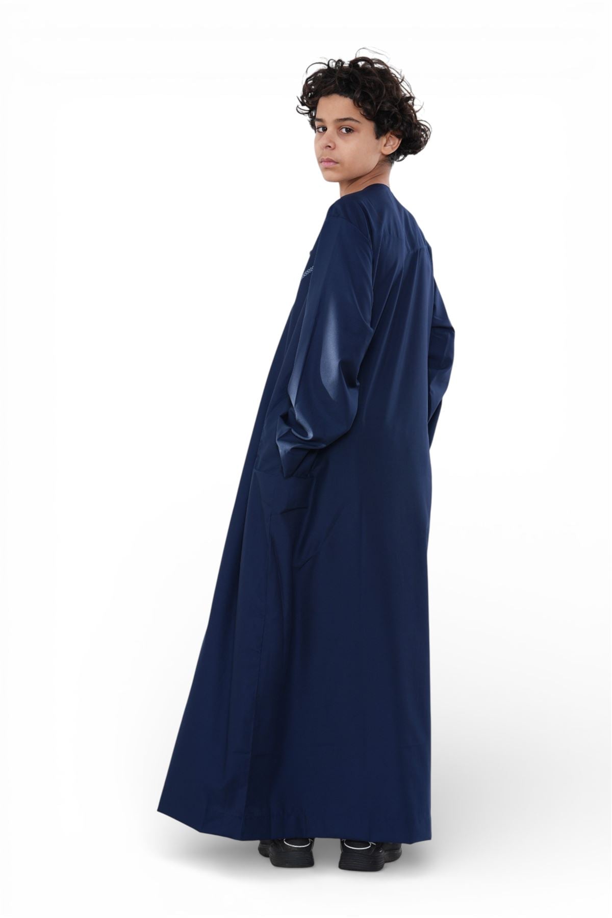 Kids Boys Moroccan Embroidered Djellaba Islamic Jubba Robe Tassel Ramadan Thobe