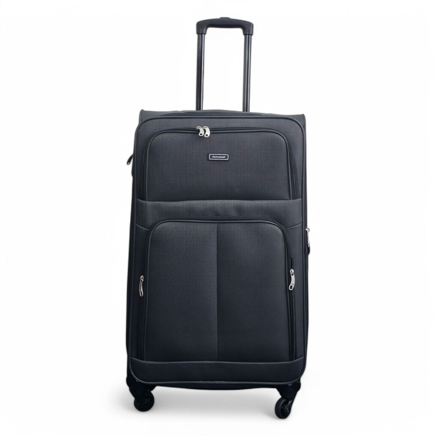 Tahara Large Soft Shell Suitcase in Grey