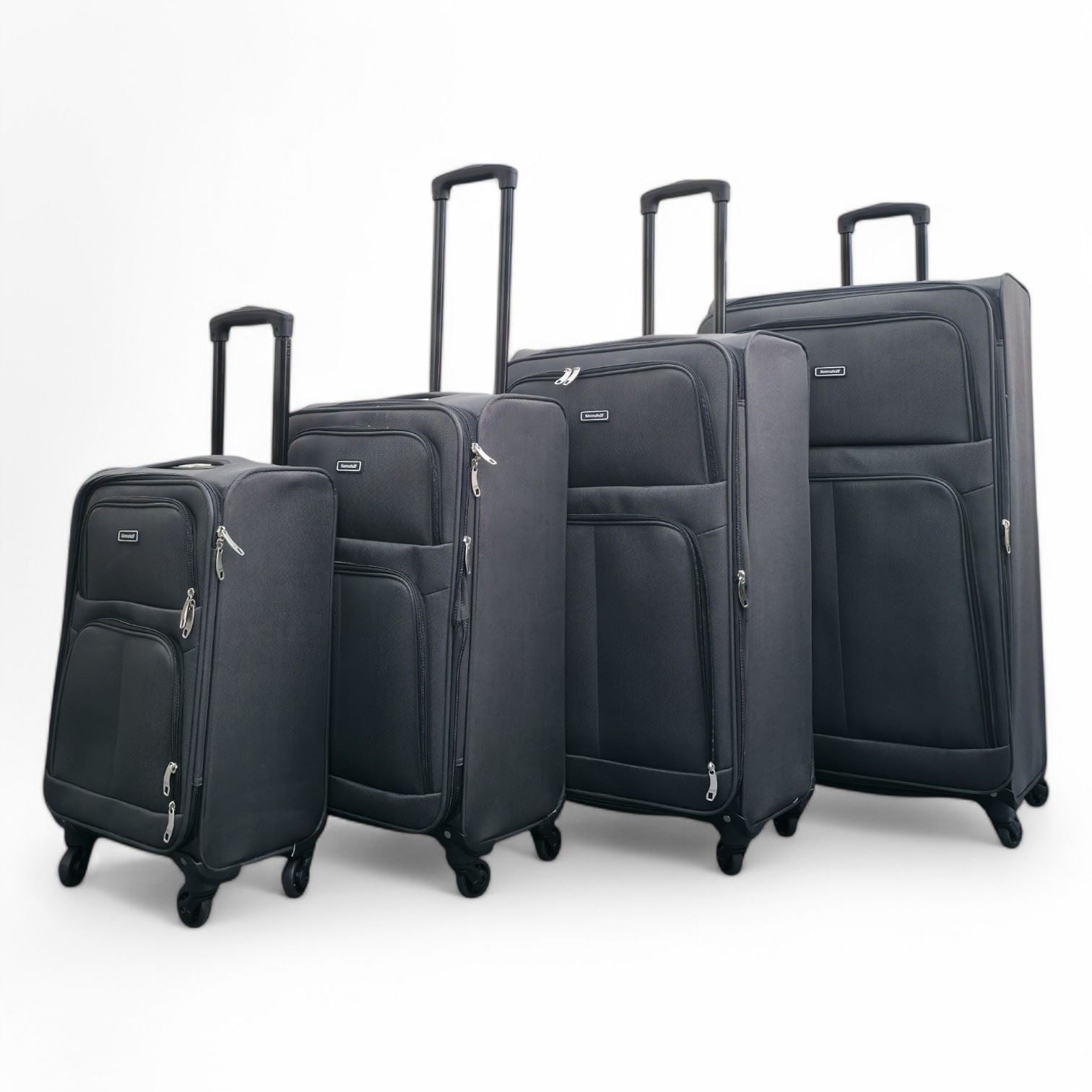 Tahara Set of 4 Soft Shell Suitcase in Grey