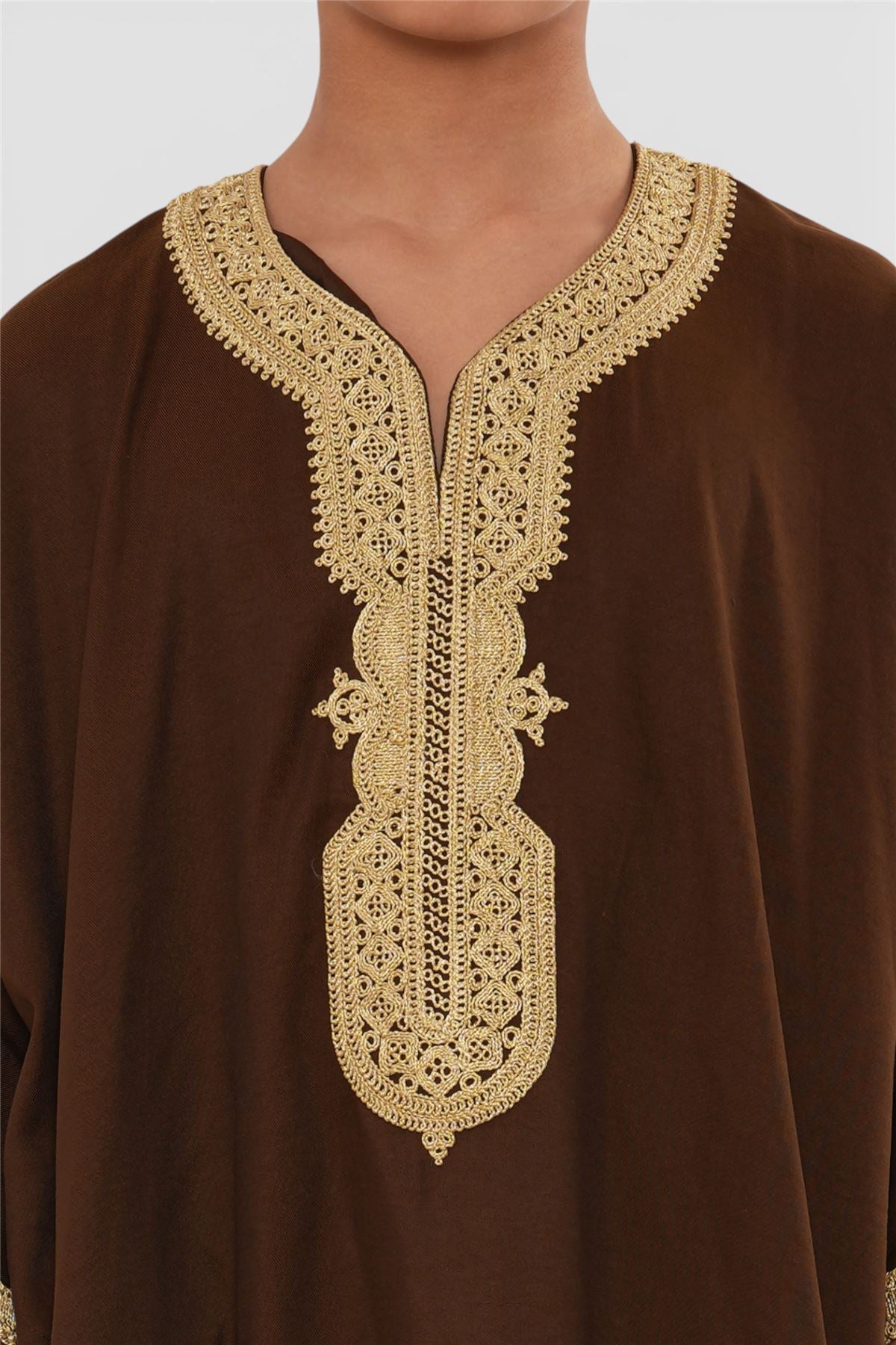 Kids Boys Ramadan Moroccan Thobe Robe Djellaba Gandoura Eid Jubba- K-HM67
