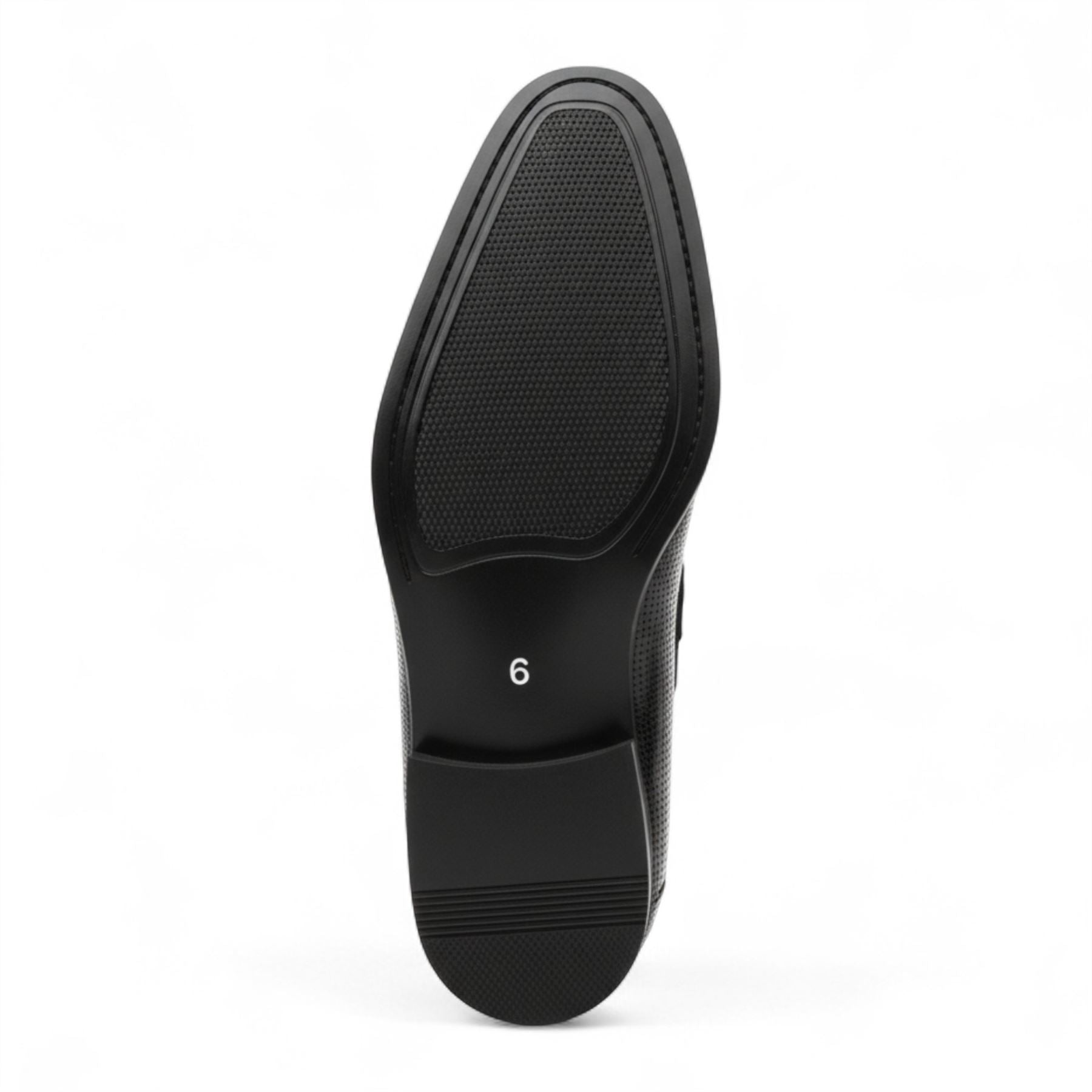 Men’s Black Faux Suede Leather Lace-Up Derby Oxford Shoes