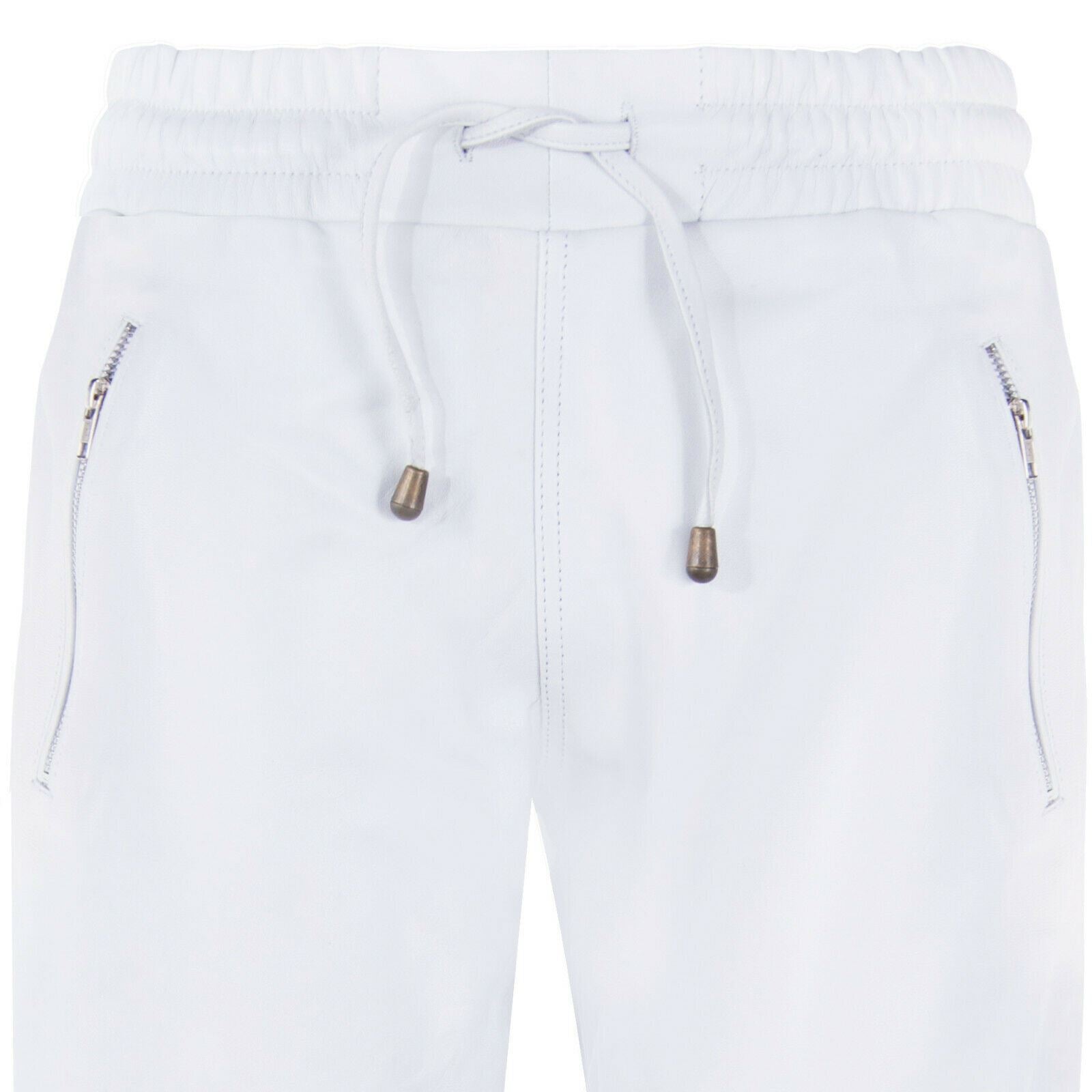 Mens Comfort Leather Jogging Bottoms-Halifax