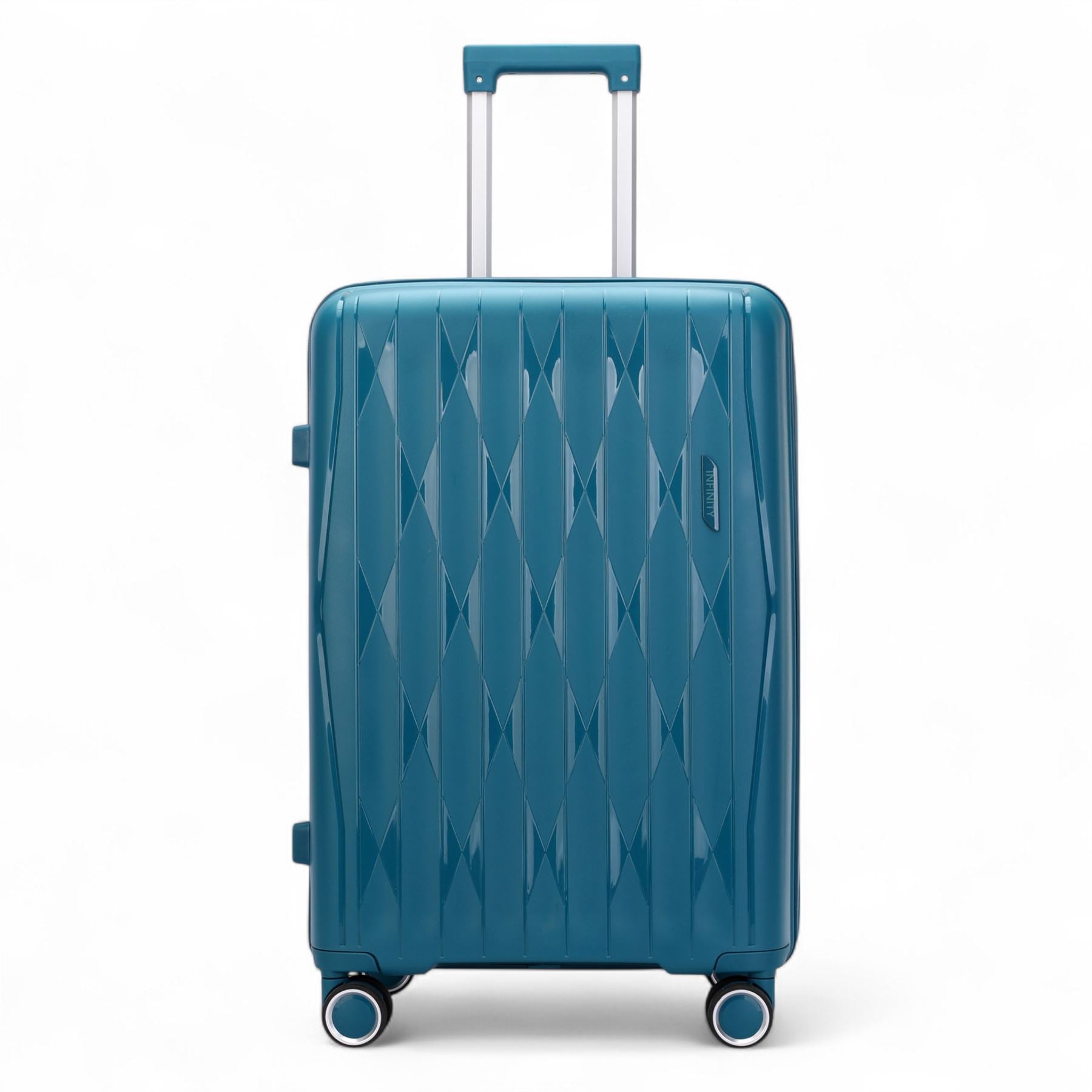 Burnaby Large Hard Shell Suitcase in Teal Blue