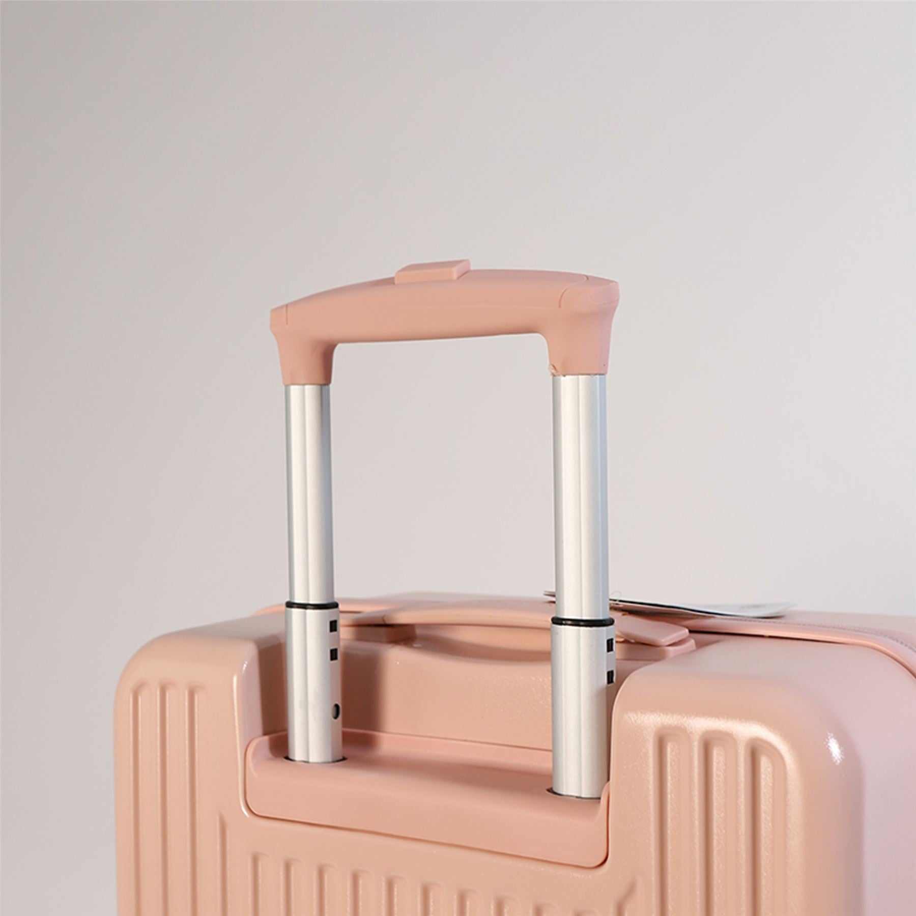 Hard Shell Cabin 44 x 22 x 38 cm Pink TSA Secure Luggage Suitcase Suitable for Easyjet, Ryanair