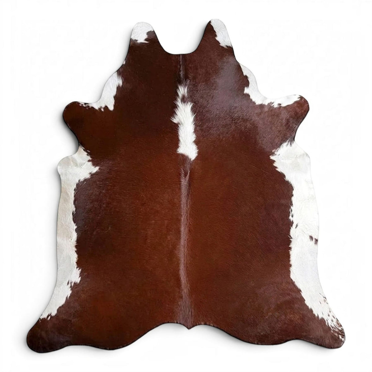 Natural Cow Leather Cowhide Hairon Rug - Hereford