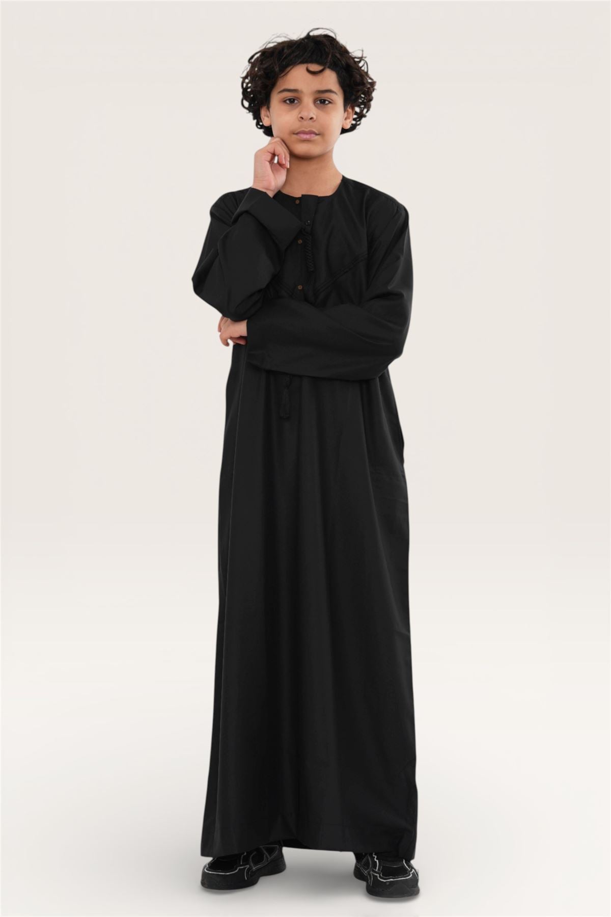 Kids Boys Eid Moroccan Jubba Robe Djellaba Ramadan Eid Thobe - K-HM11