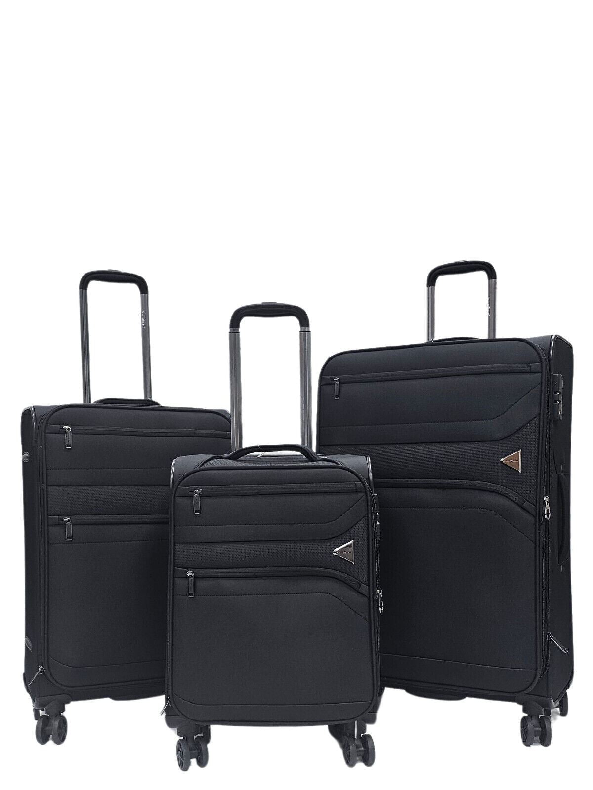 Lightweight Soft Dual 4 Wheel Luggage Suitcases