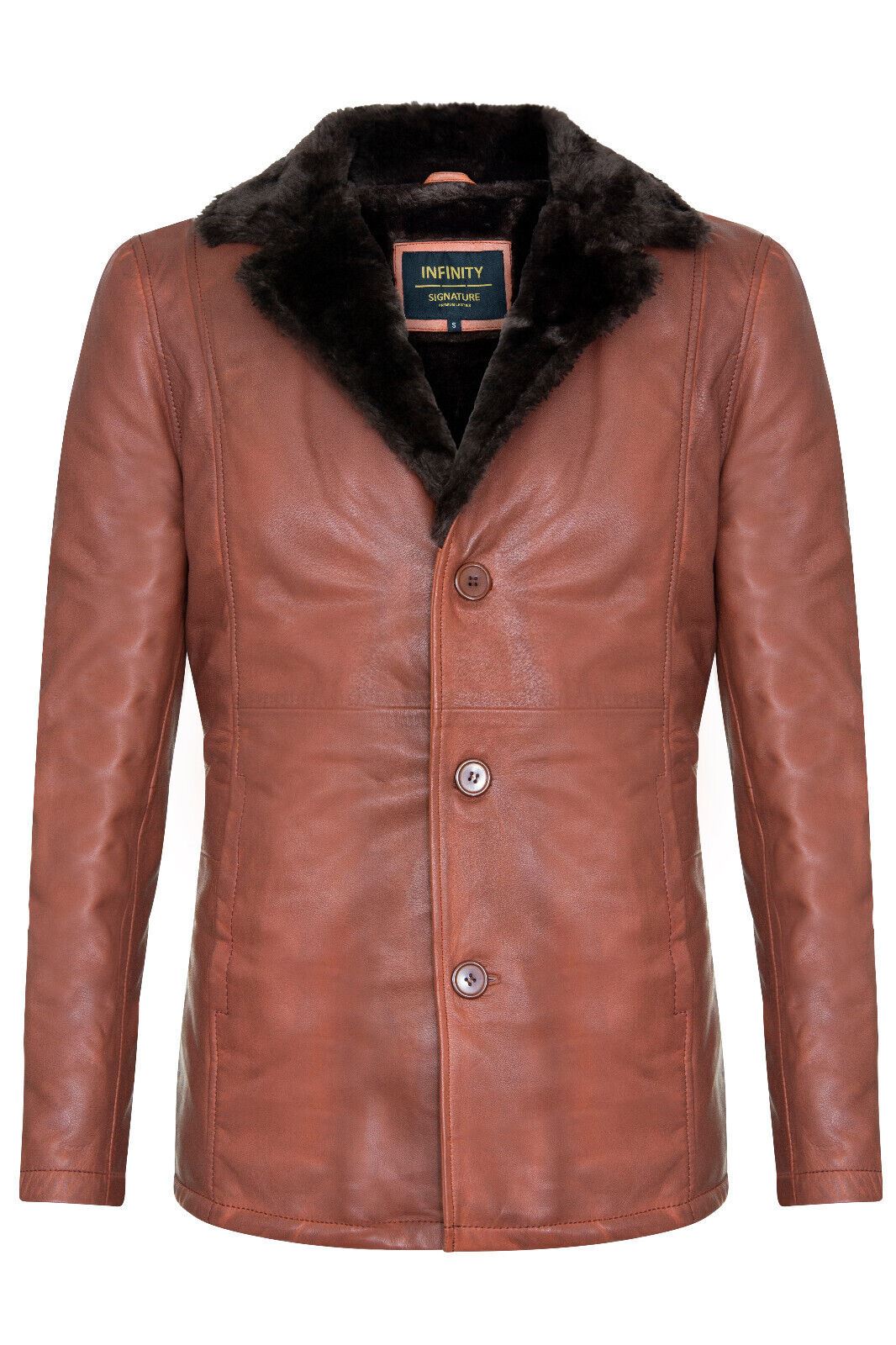 Mens Reefer Leather Jacket - Tadcaster