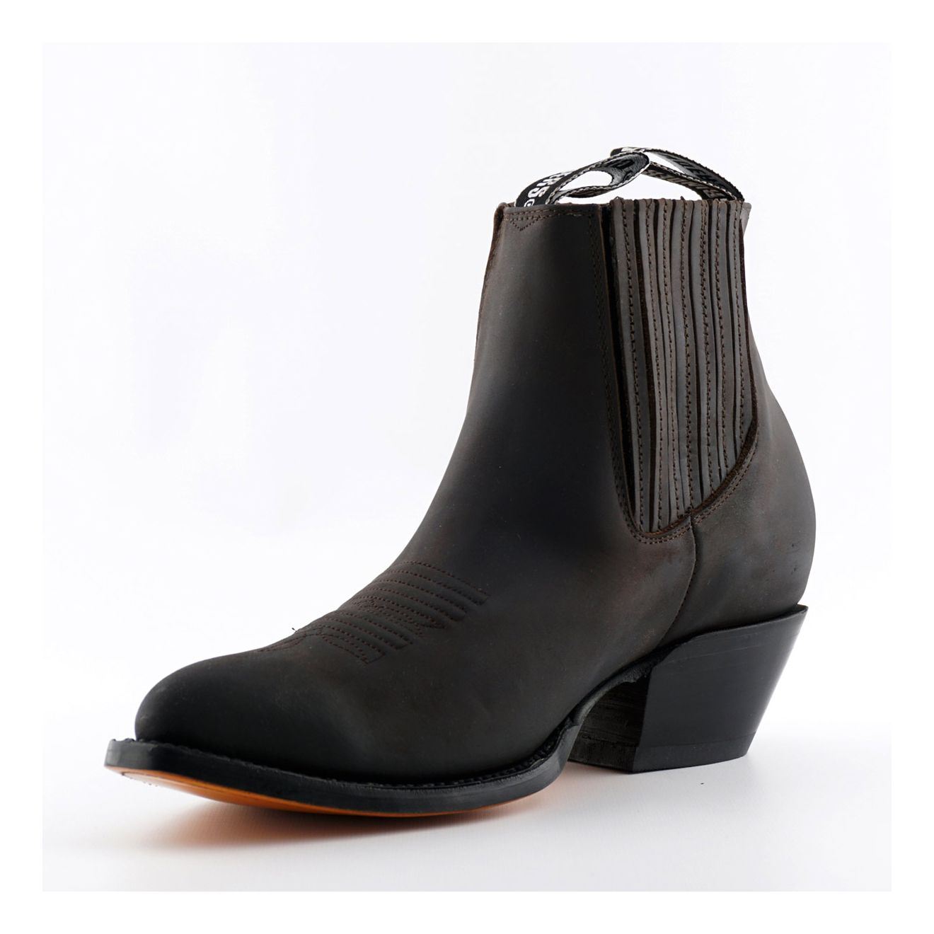 Grinders Unisex Brown Western Ankle Boots- Maverick