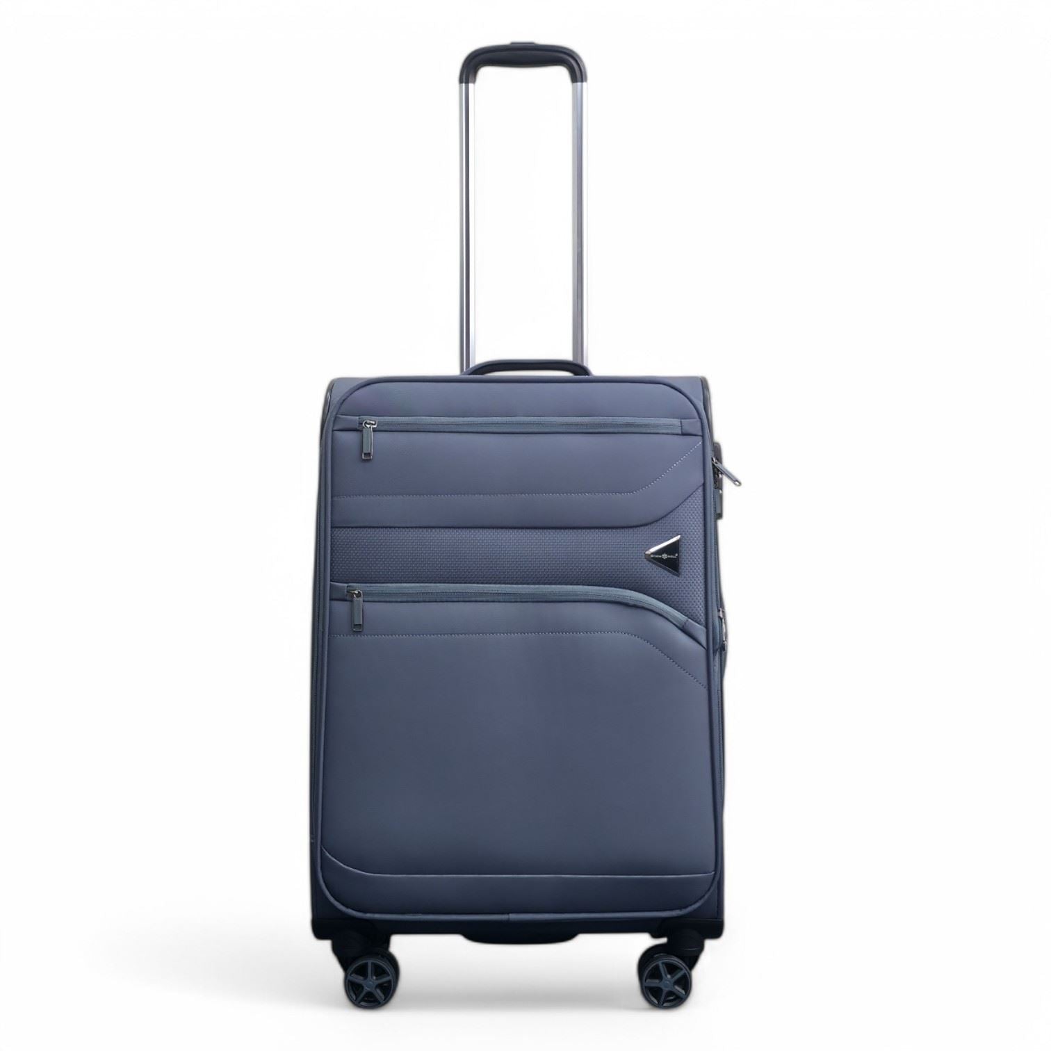 Corby Medium Soft Shell Suitcase in Grey