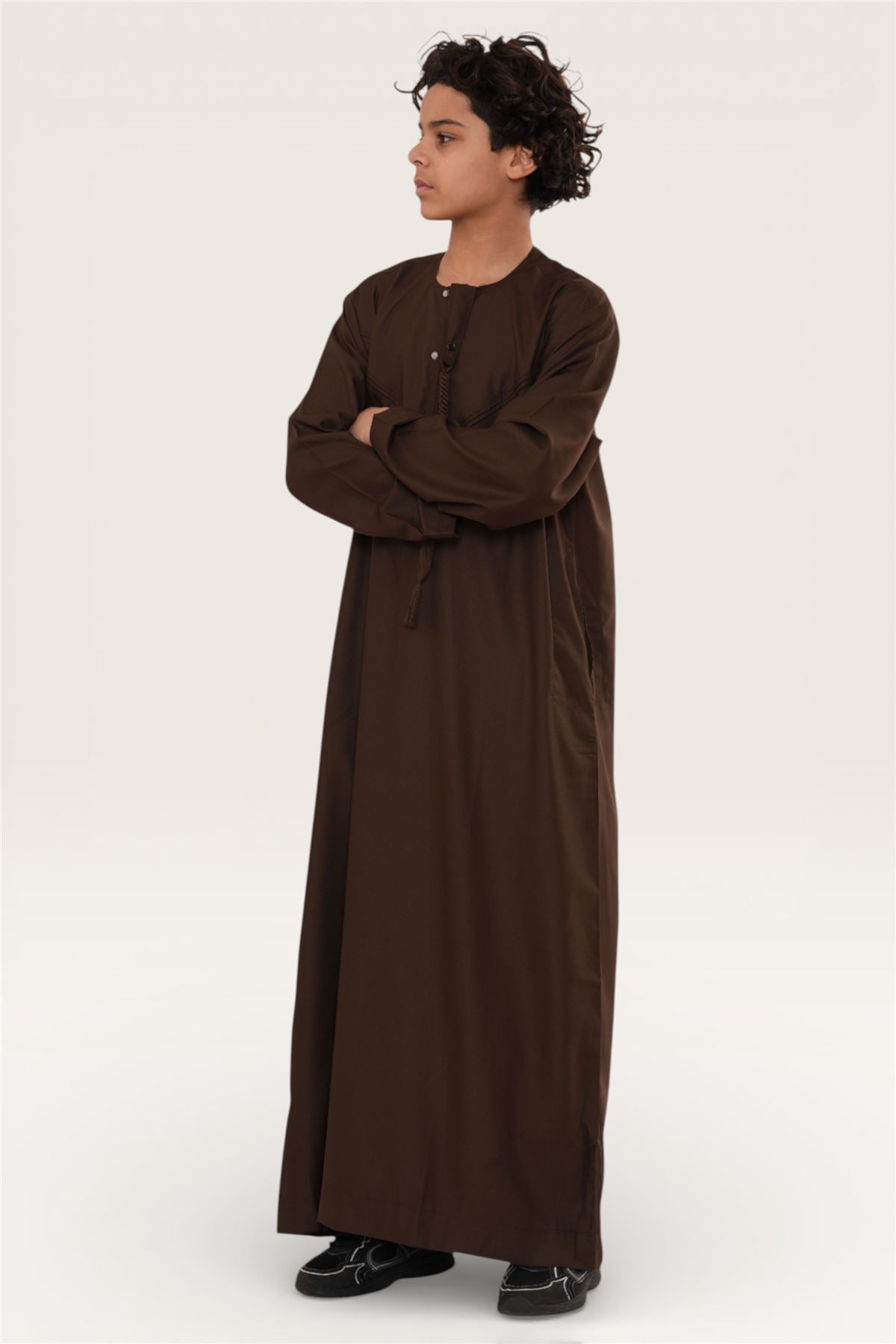 Kids Boys Eid Moroccan Jubba Robe Djellaba Ramadan Eid Thobe - K-HM11