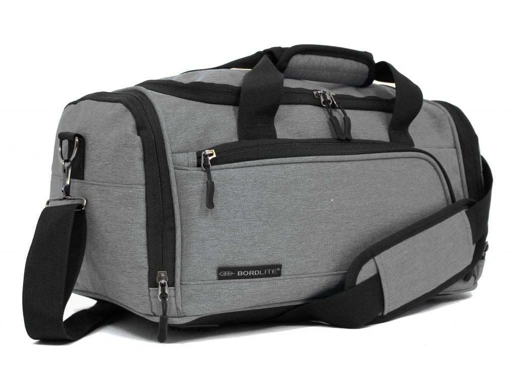 Holdall Carry On 40x 20 x25cm Under-seat Travel Duffel Bag for Ryanair, Easy Jet Grey
