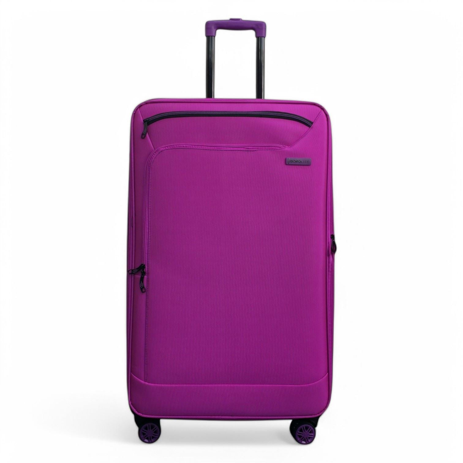 Handa Large Soft Shell Suitcase in Pink