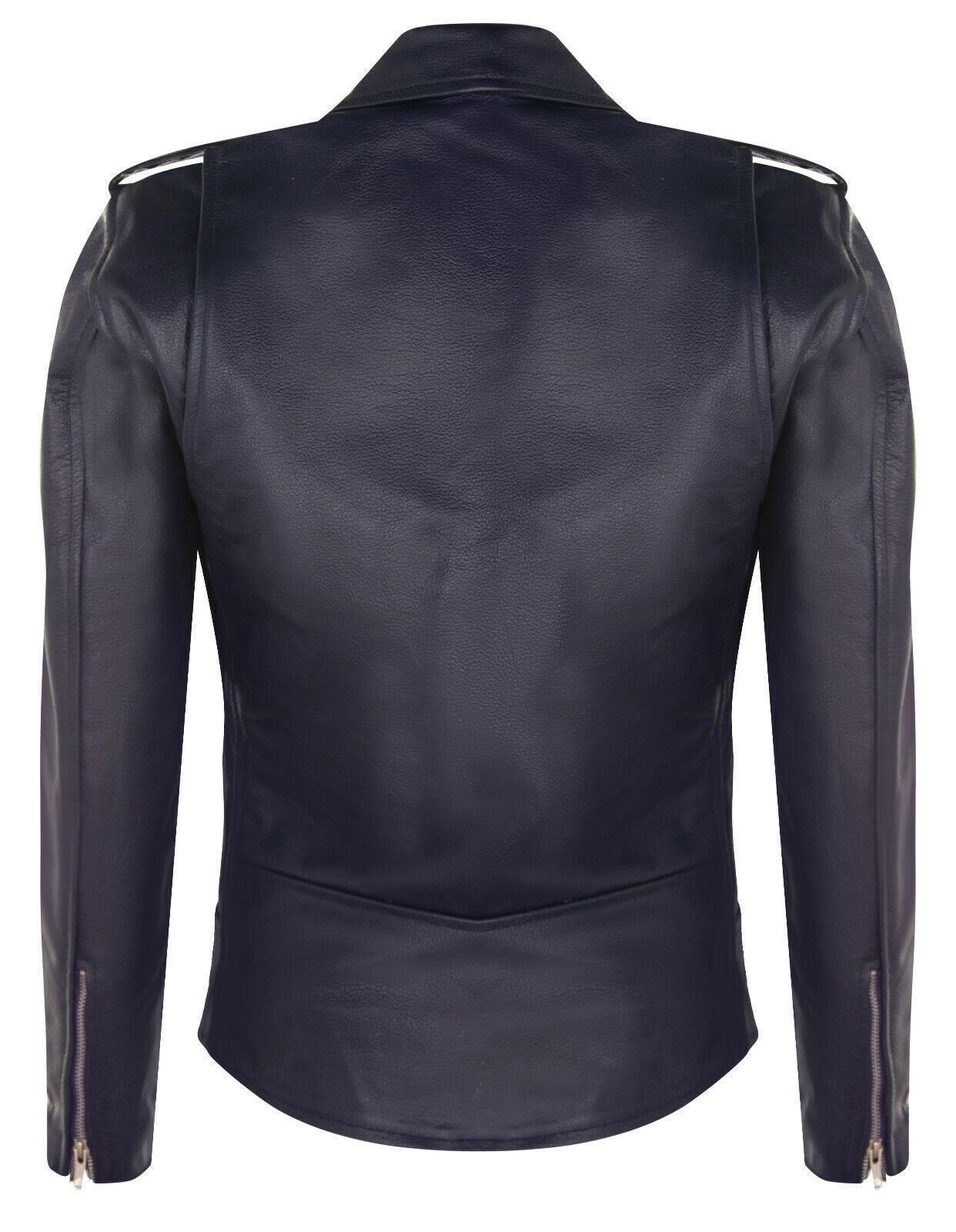 Mens Cow-Hide Brando Biker Jacket -Sandy