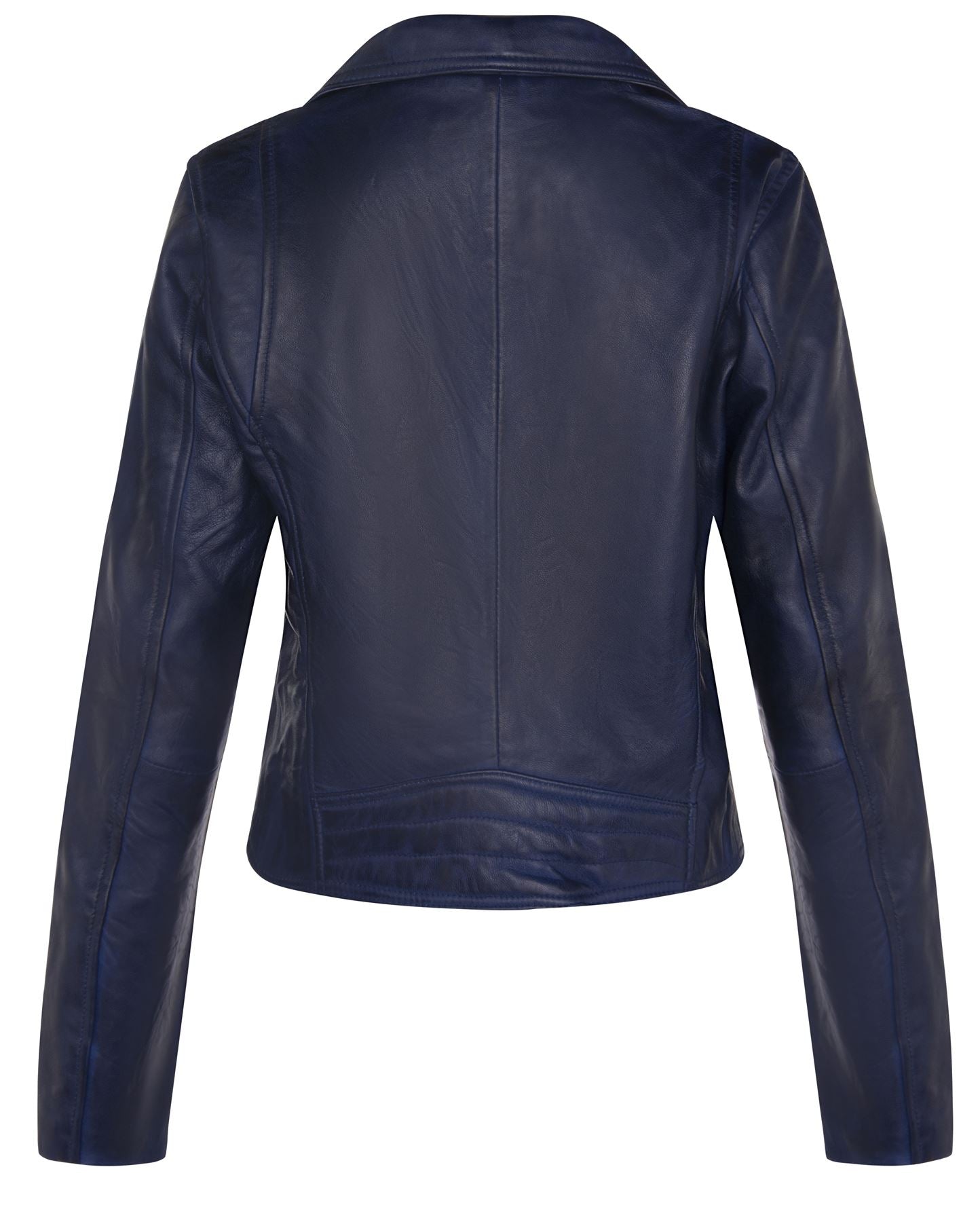 Womens Classic Leather Brando Biker Jacket-Loughton
