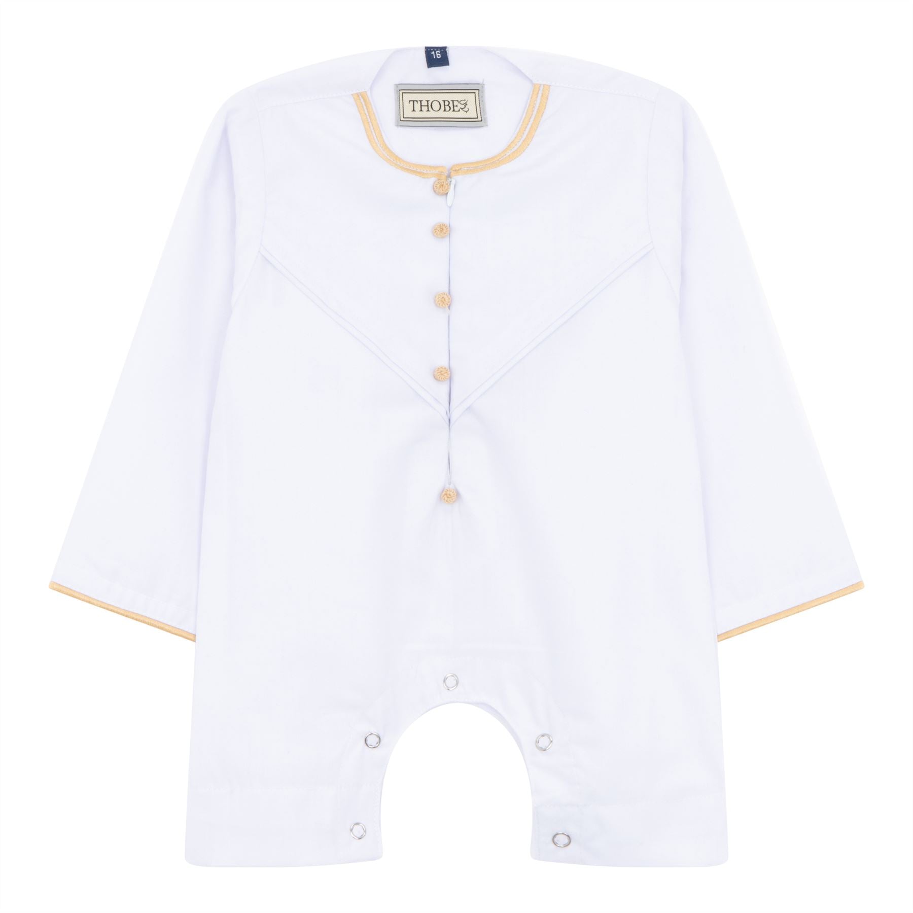 Baby Boys Omani Eid Thobe Saudi Emirati Jubba Robe Romper