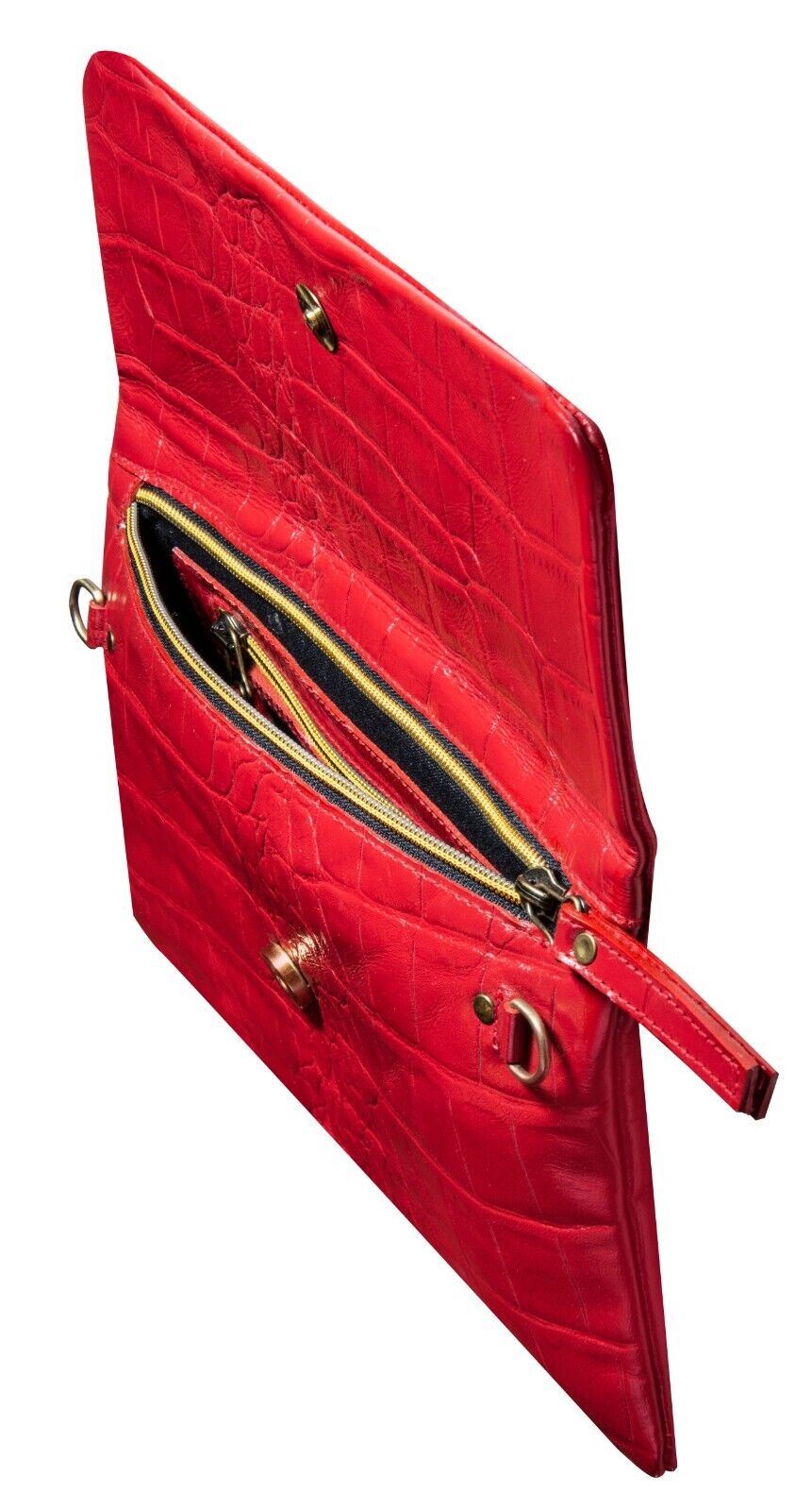 Womens Leather Clutch Cross Body Shoulder Printed Cowhide Bag - Upperclass Fashions