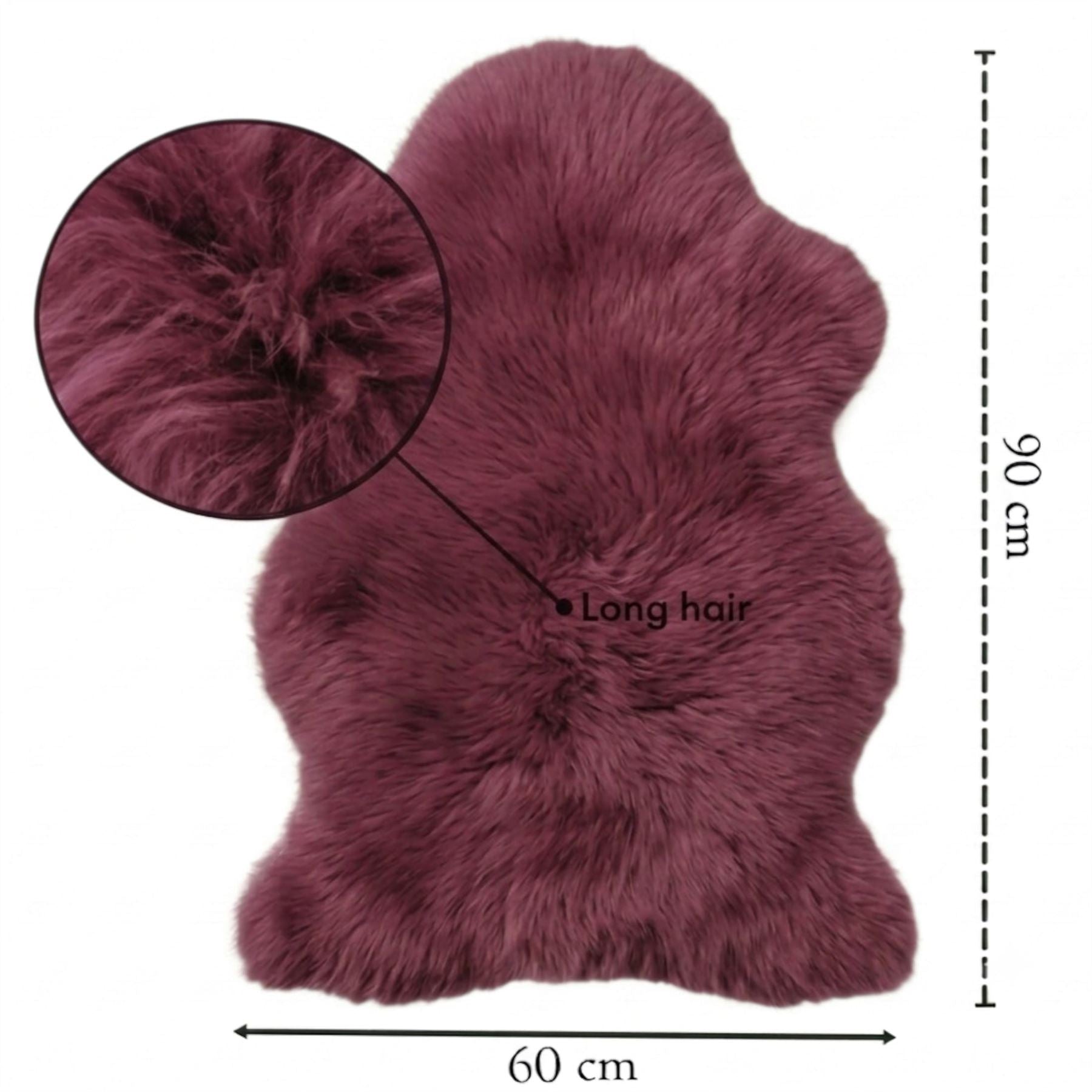Genuine Sheepskin Natural Silky Soft Fluffy Real Wool Rug
