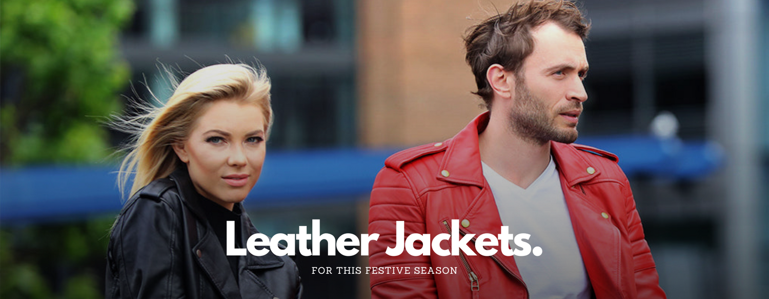 Festive Leather Jacket Styling Guide for Men and Women in the UK - Upperclass Fashions 