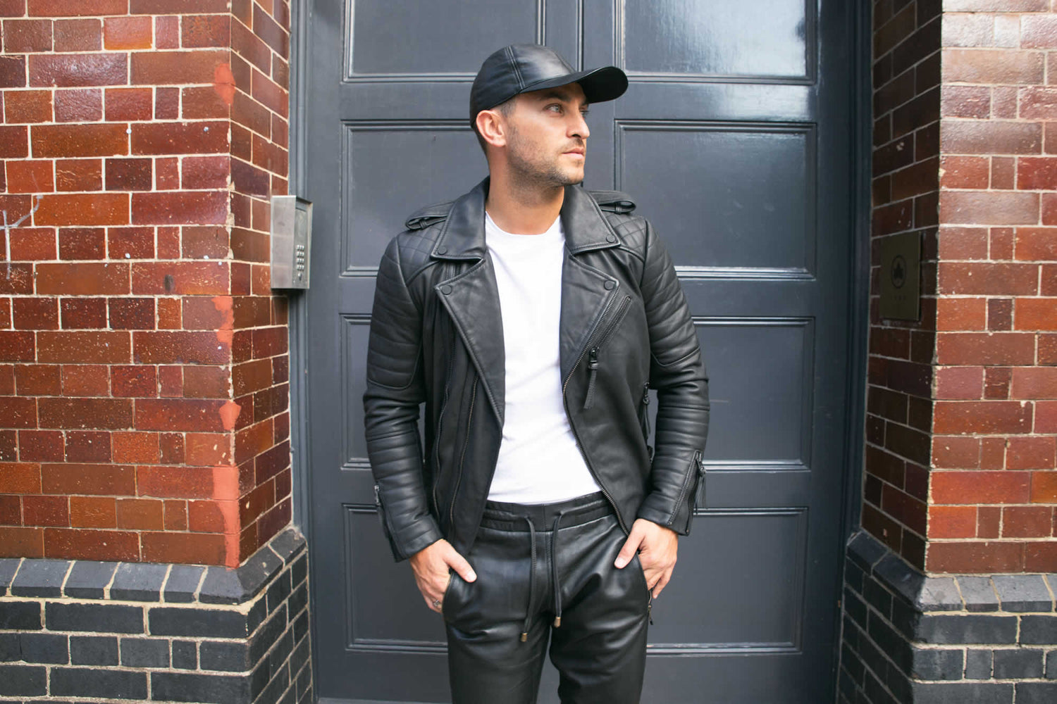 Mens Biker Leather Jackets - Upperclass Fashions 