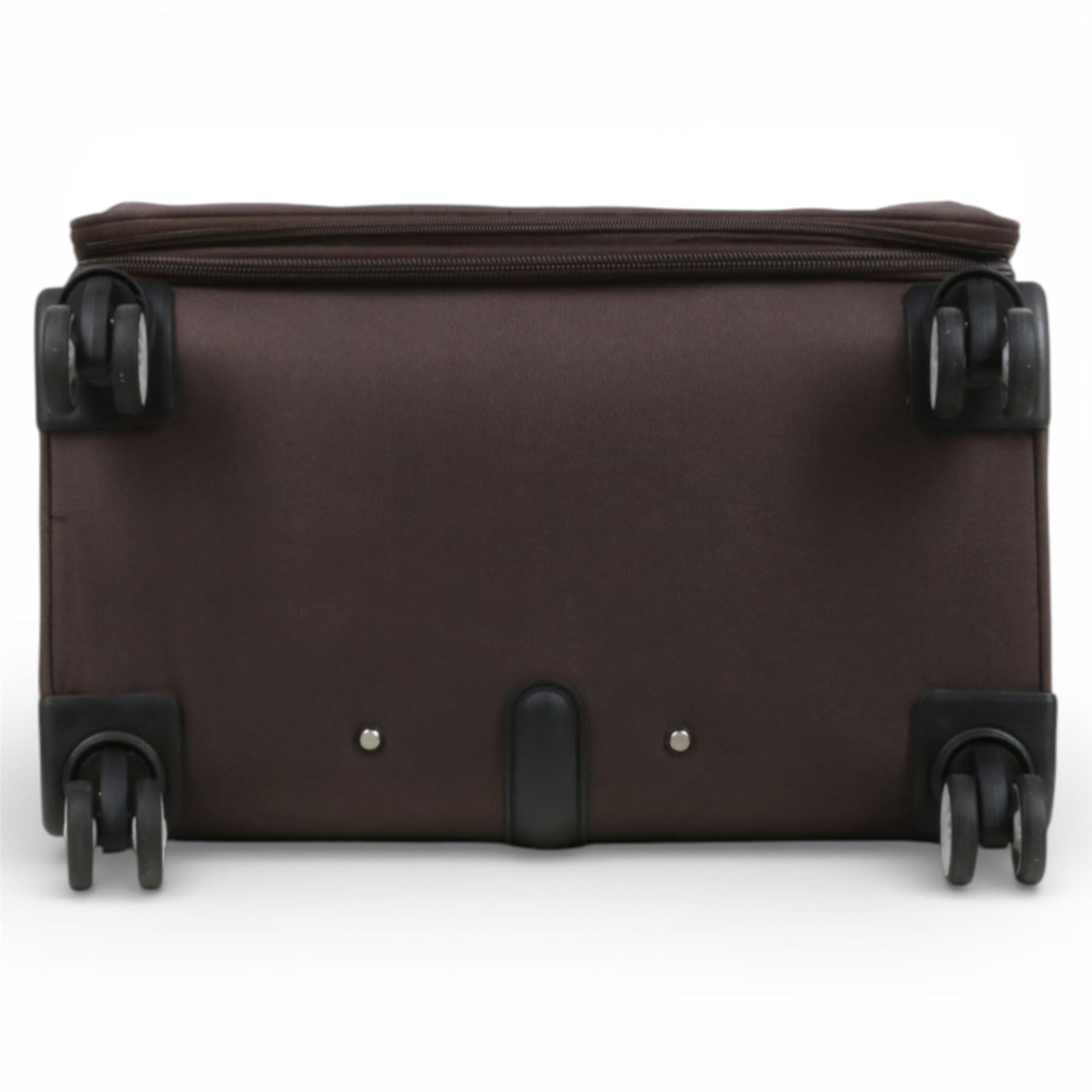 Carrollton Large Soft Shell Suitcase in Brown