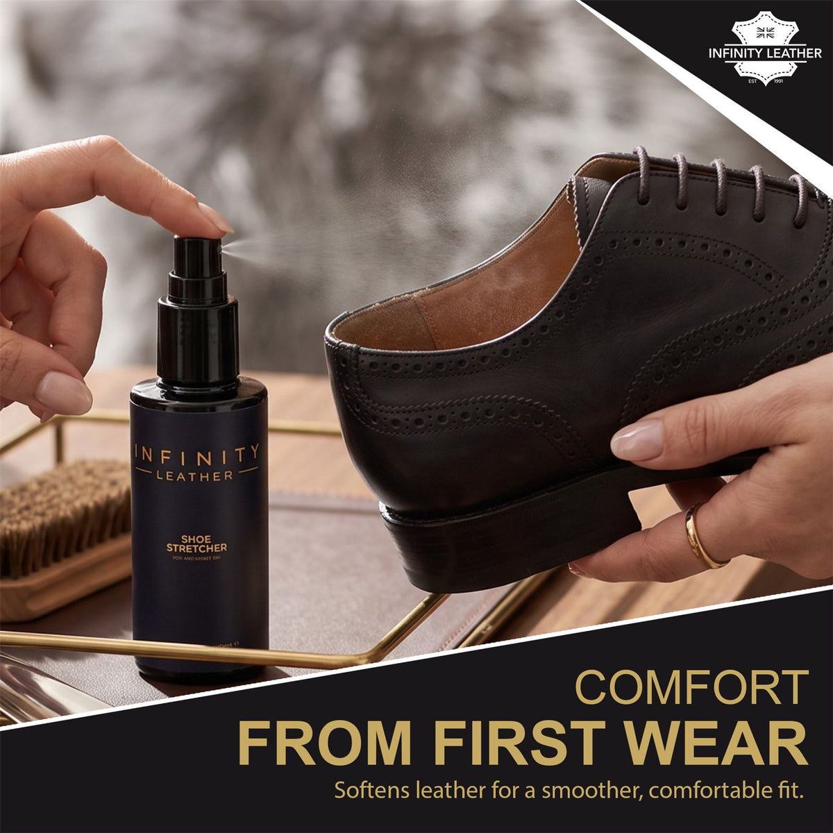 Leather &amp; Fabric Softening Spray for Tight Shoes Stretcher