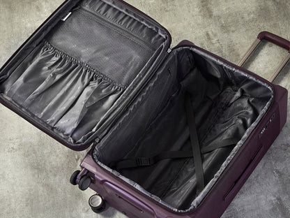 Anniston Large Soft Shell Suitcase in Purple