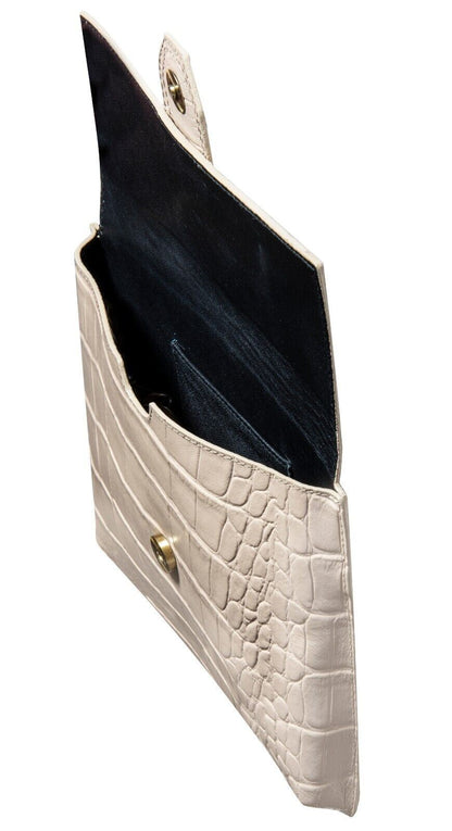 Womens Leather Clutch Cross Body Shoulder Printed Cowhide Bag