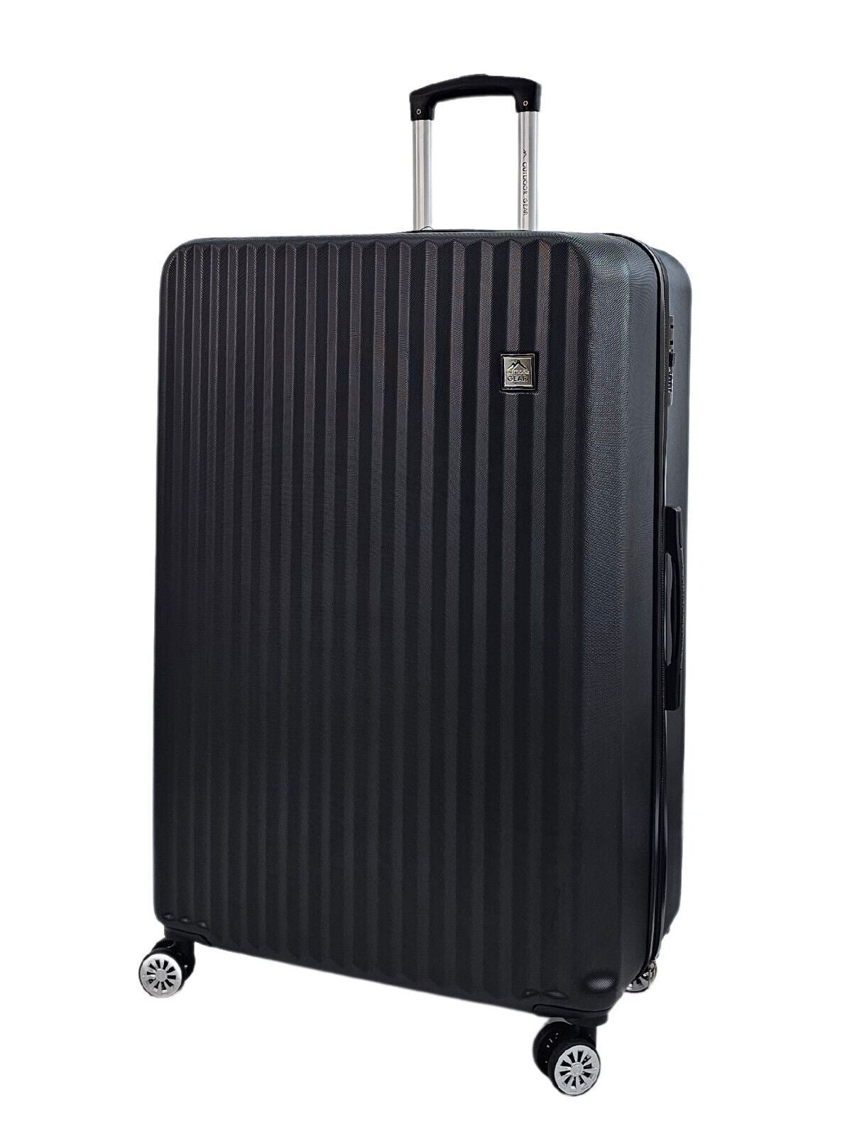 Albertville Extra Large Hard Shell Suitcase in Black