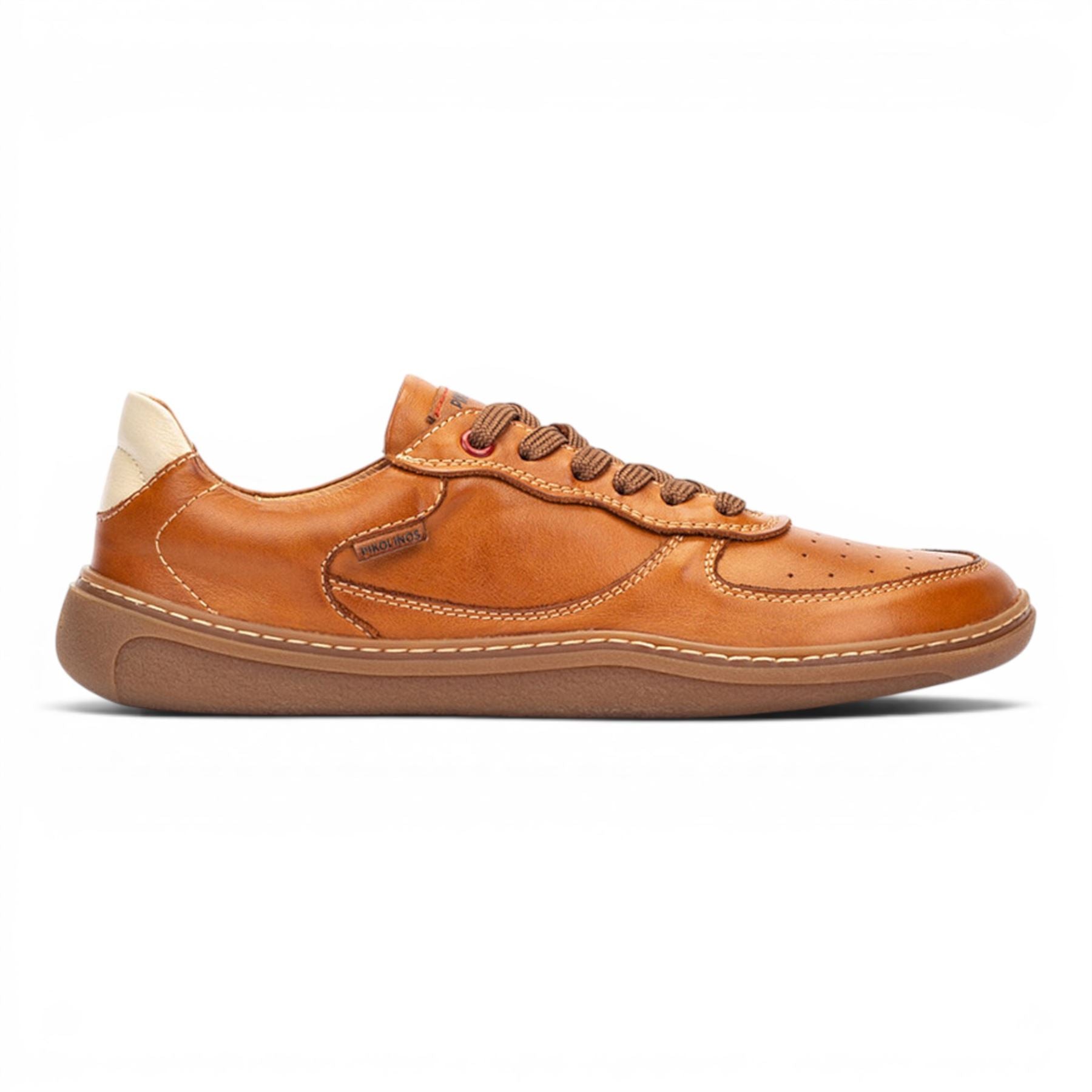 Pikolinos Tan Brown Leather Sneakers Trainer Barefoot Shoes - Aranjuez