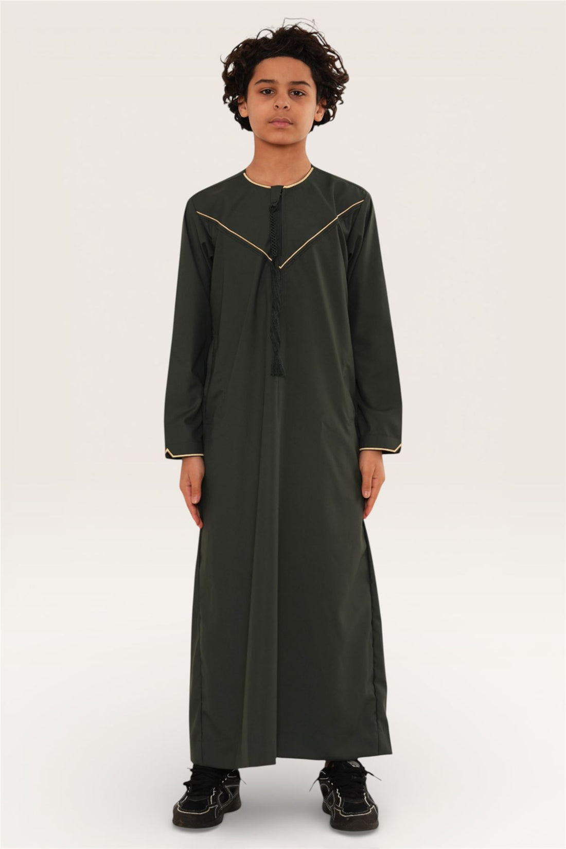 Kids Boys Ramadan Moroccan Jubba Robe Djellaba Eid Thobe - K-TT-006