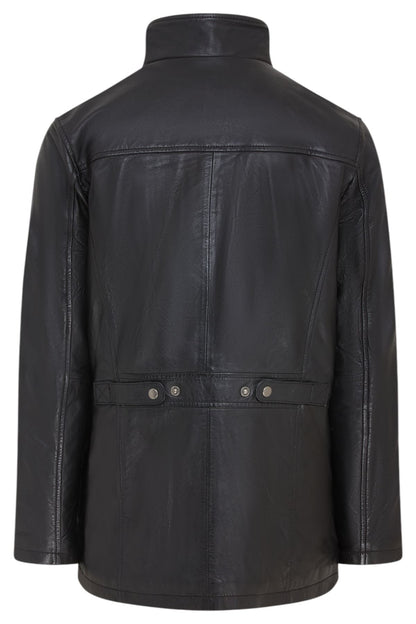 Men’s Leather Military Jacket Outwear Trenchcoat - Field