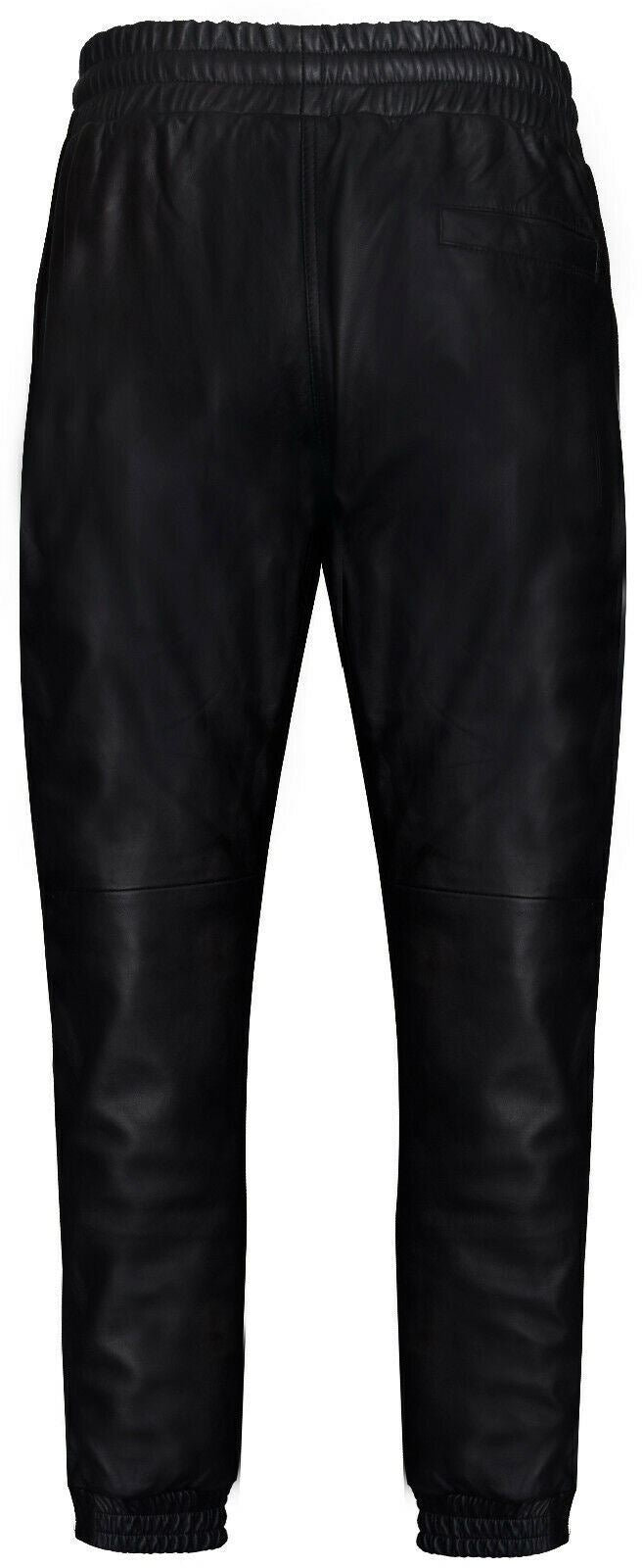Mens Comfort  Leather Jogging Bottoms-Halifax