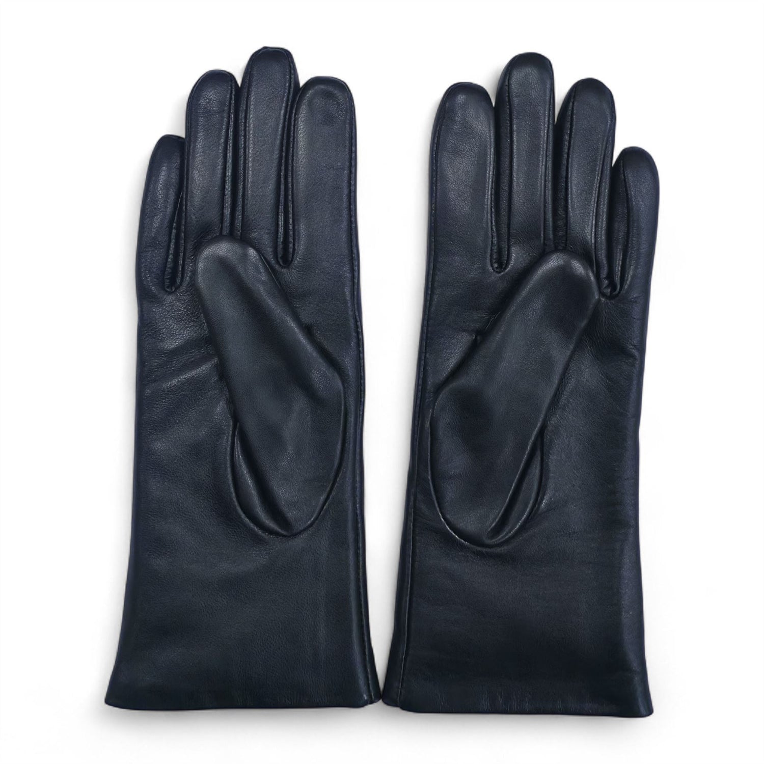 Womens Italian Leather Winter Studded Design Soft Wool Lining Gloves - L-GLV-601