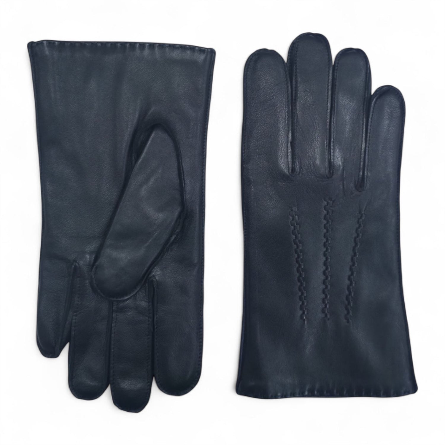 Men’s Italian Leather Warm Wool Lining Winter Stich Design Gloves - M-LGV-205