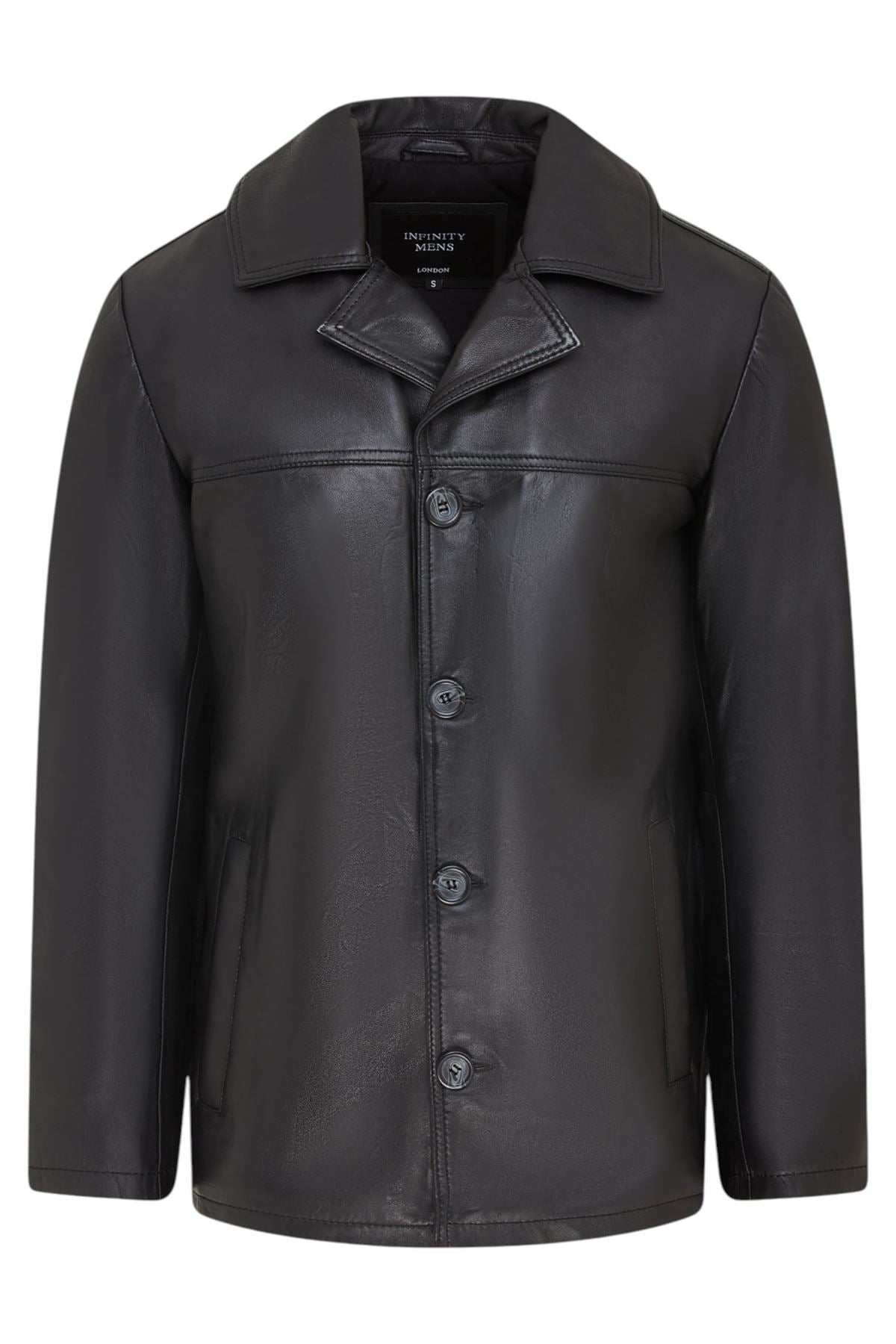 Men’s 4 Button Italian Leather Blazer Jacket - Loxton