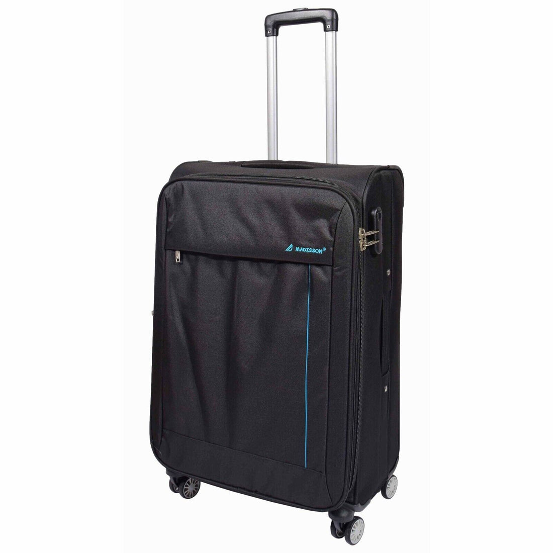 Carrollton Medium Soft Shell Suitcase in Black