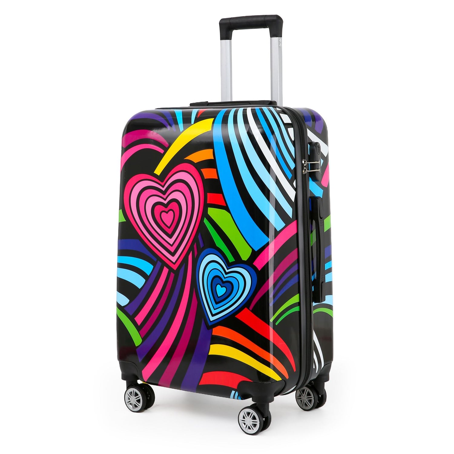 Brooks Set of 3 Hard Shell Suitcase in Hearts