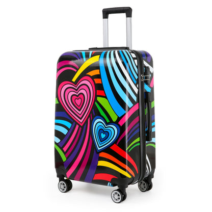 Brooks Set of 3 Hard Shell Suitcase in Hearts